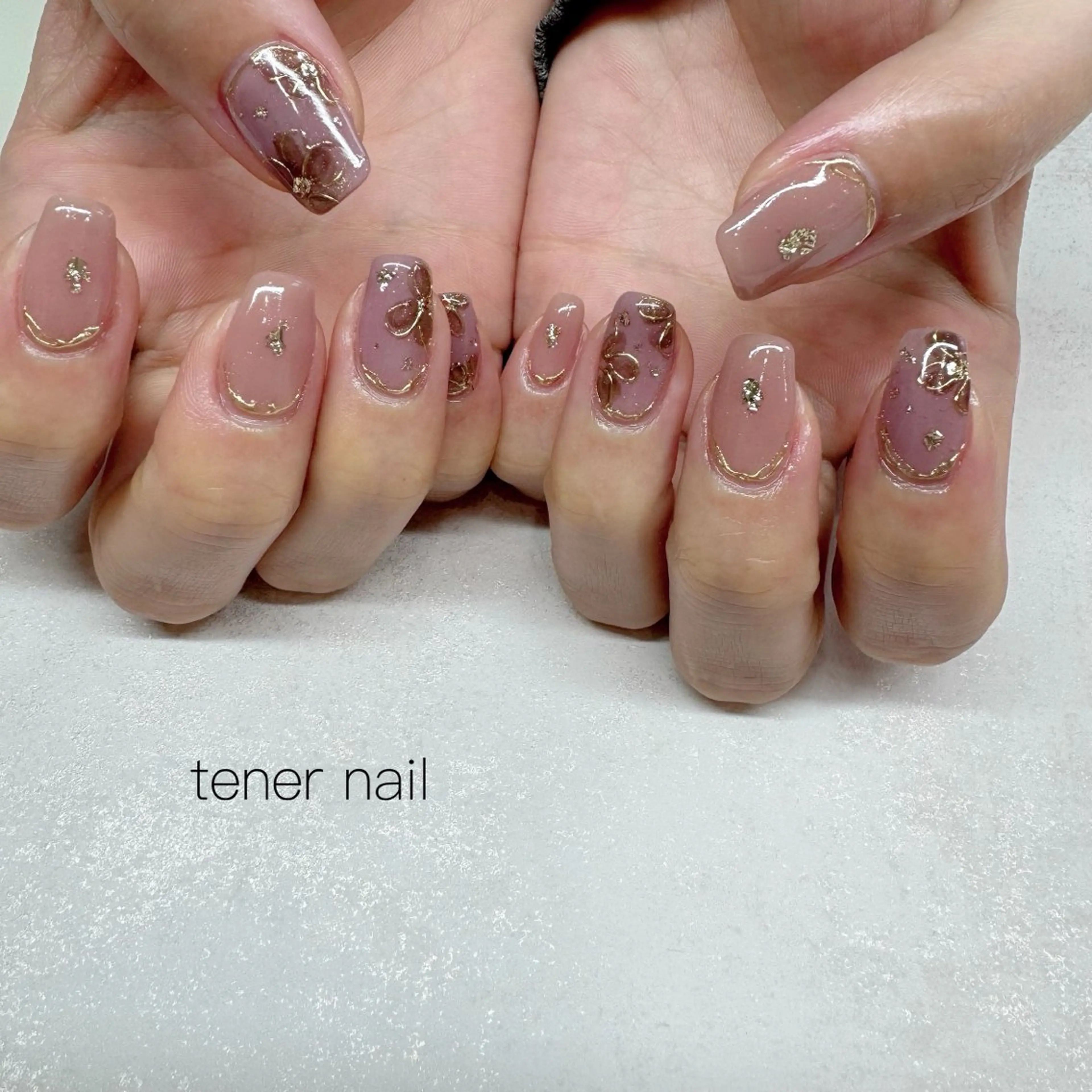 ネイル フラワーネイル ミラーネイル ハンドネイル tener  nail  テネルネイル所属・テネルネイル tener nailのネイルデザイン