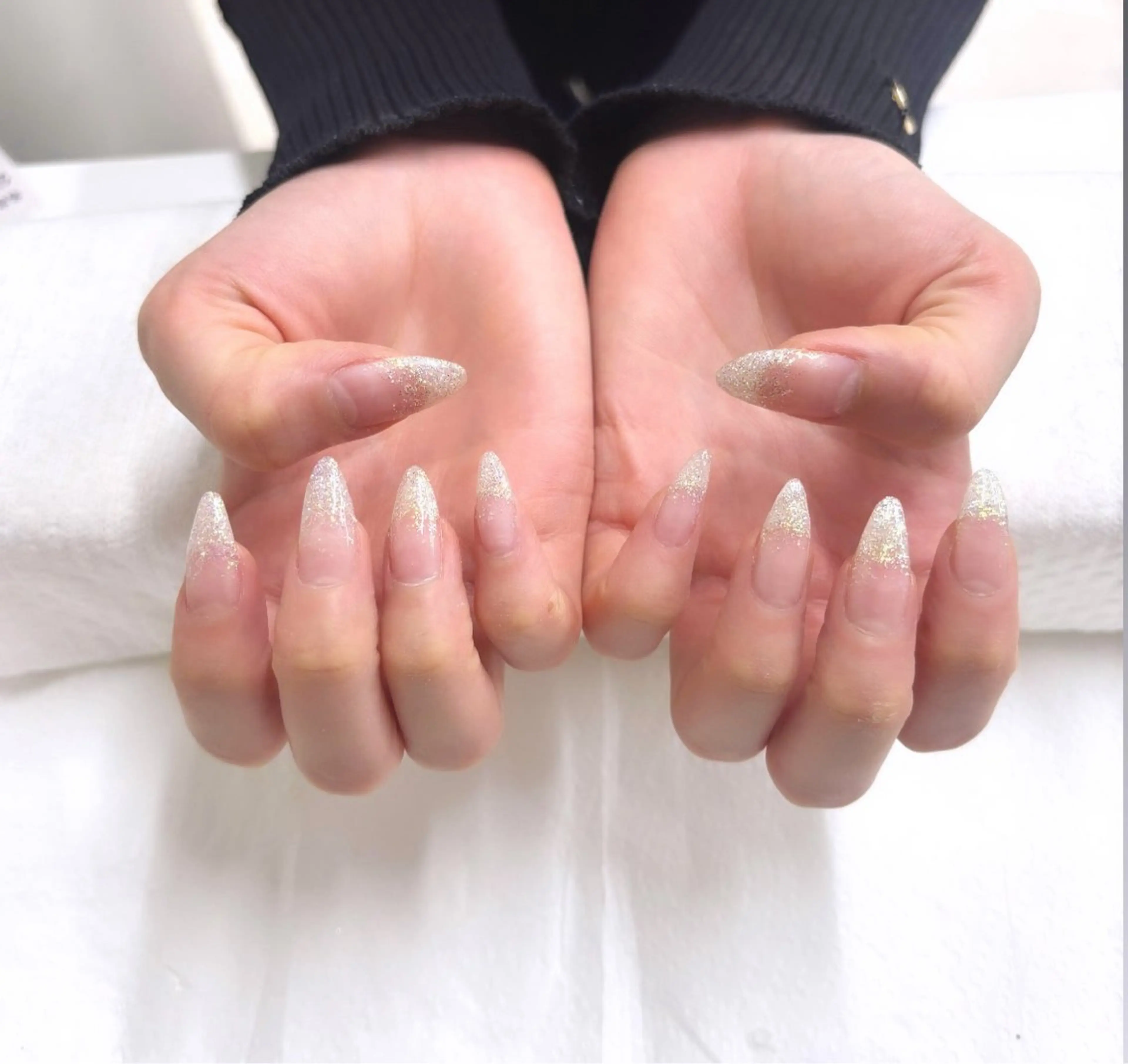 ネイル グラデーション ラメ(グリッター) ラメグラデーション bs nail金山/ 澤田のネイルデザイン