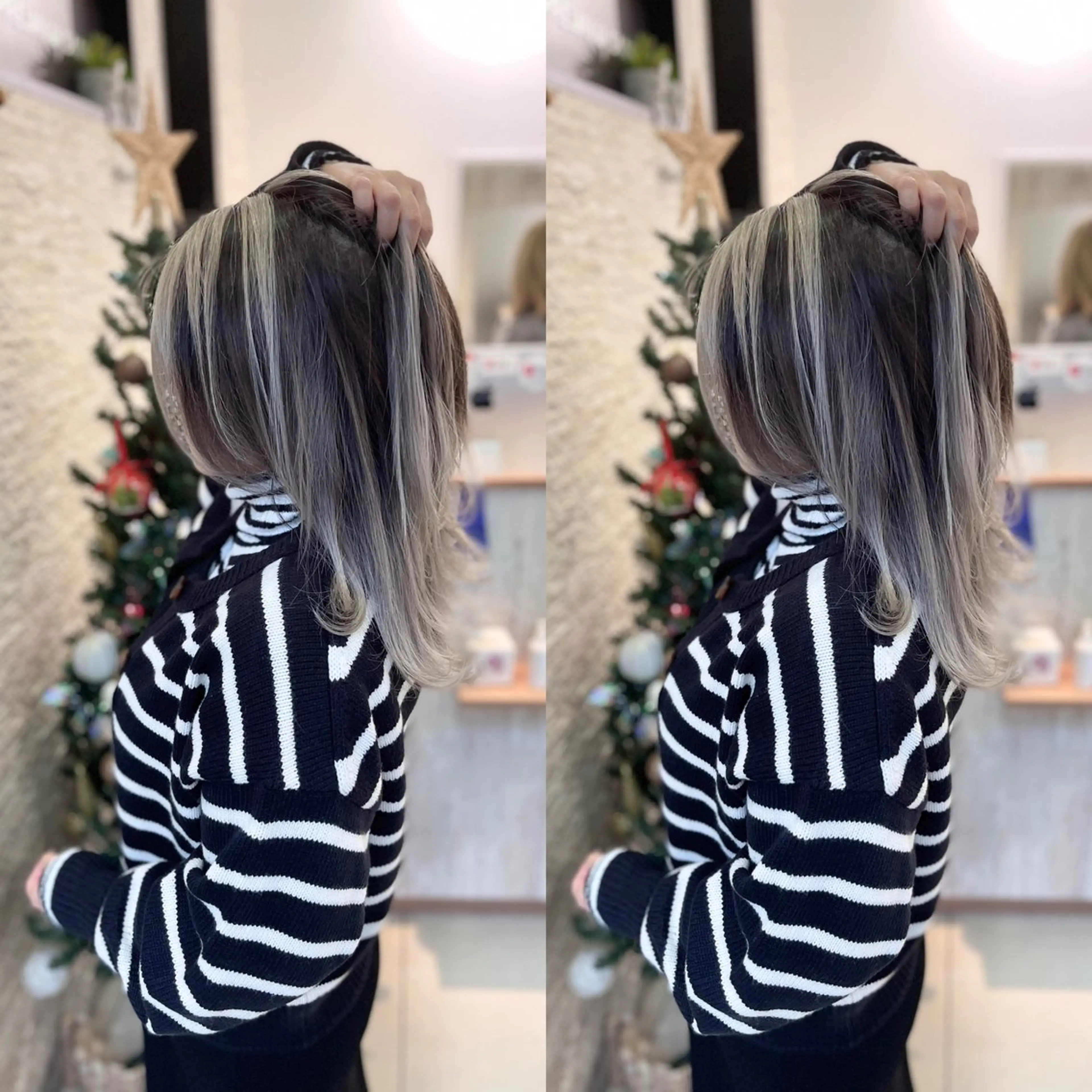 ミディアム ヘアカラー Y Uのヘアスタイル