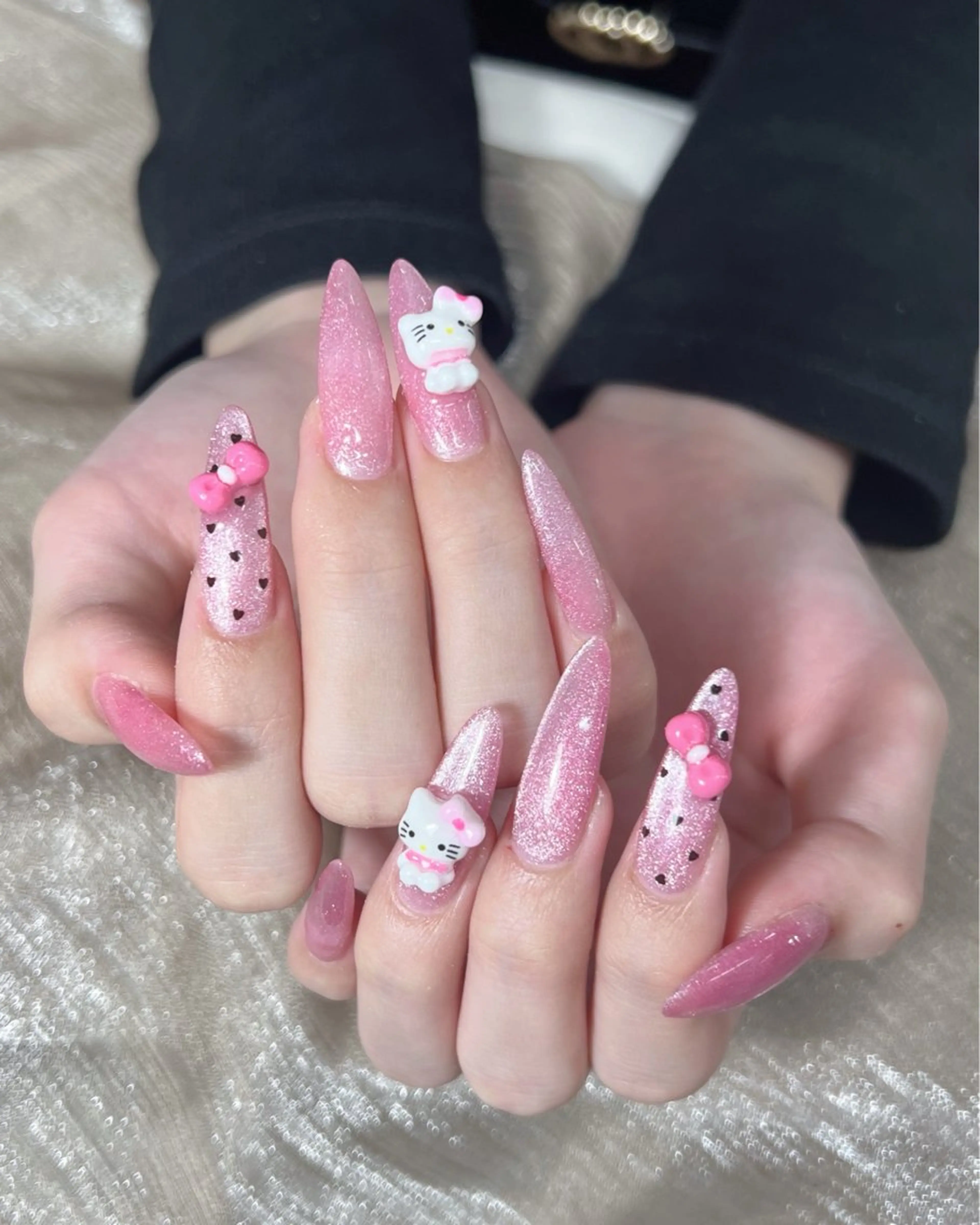 ネイル オーロラネイル ブルー チークネイル 長さ出し フットネイル NAILS168 池袋西口駅前店のネイルデザイン