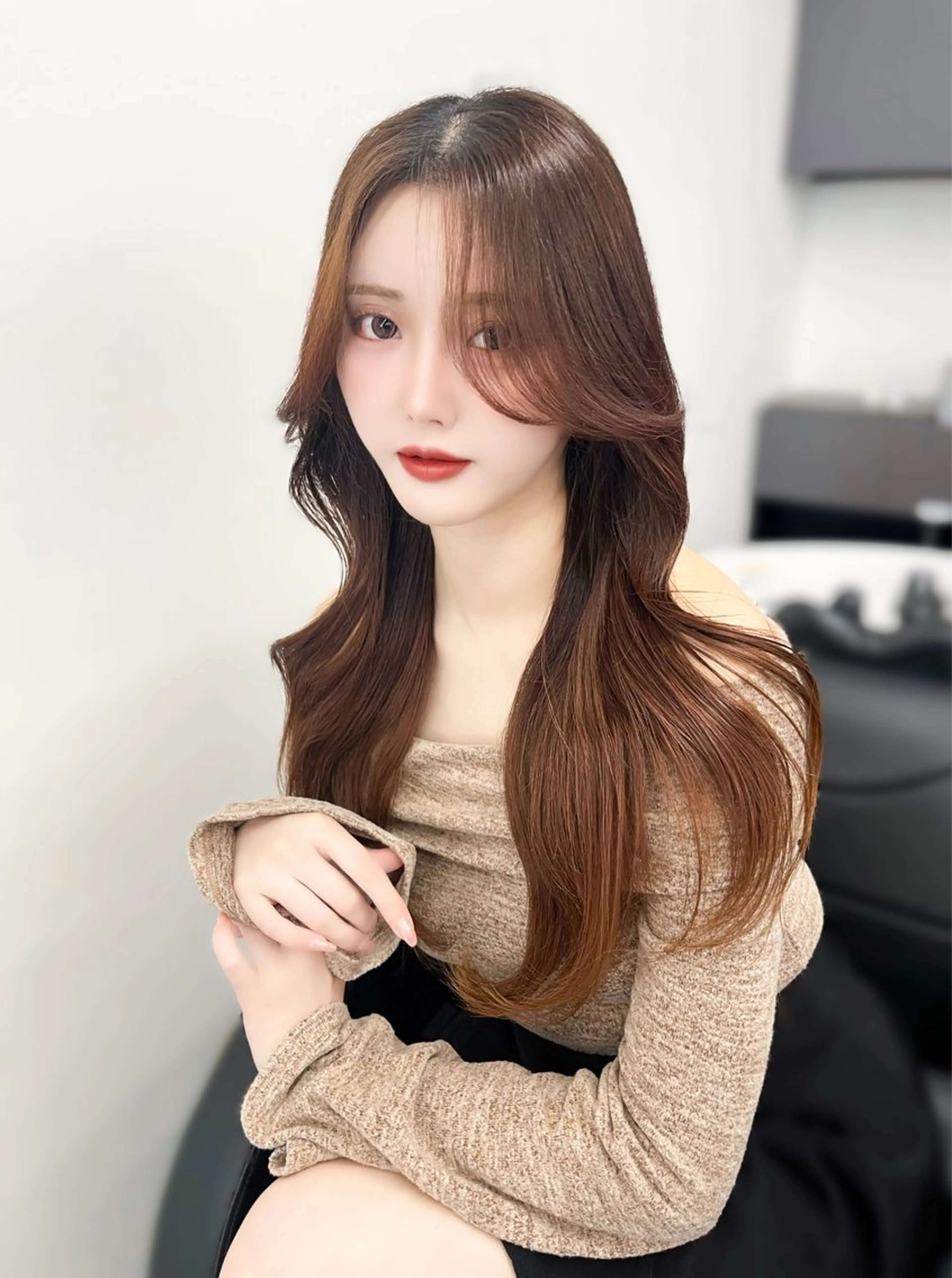 ロング 韓国ヘア/ ミラノのヘアスタイル