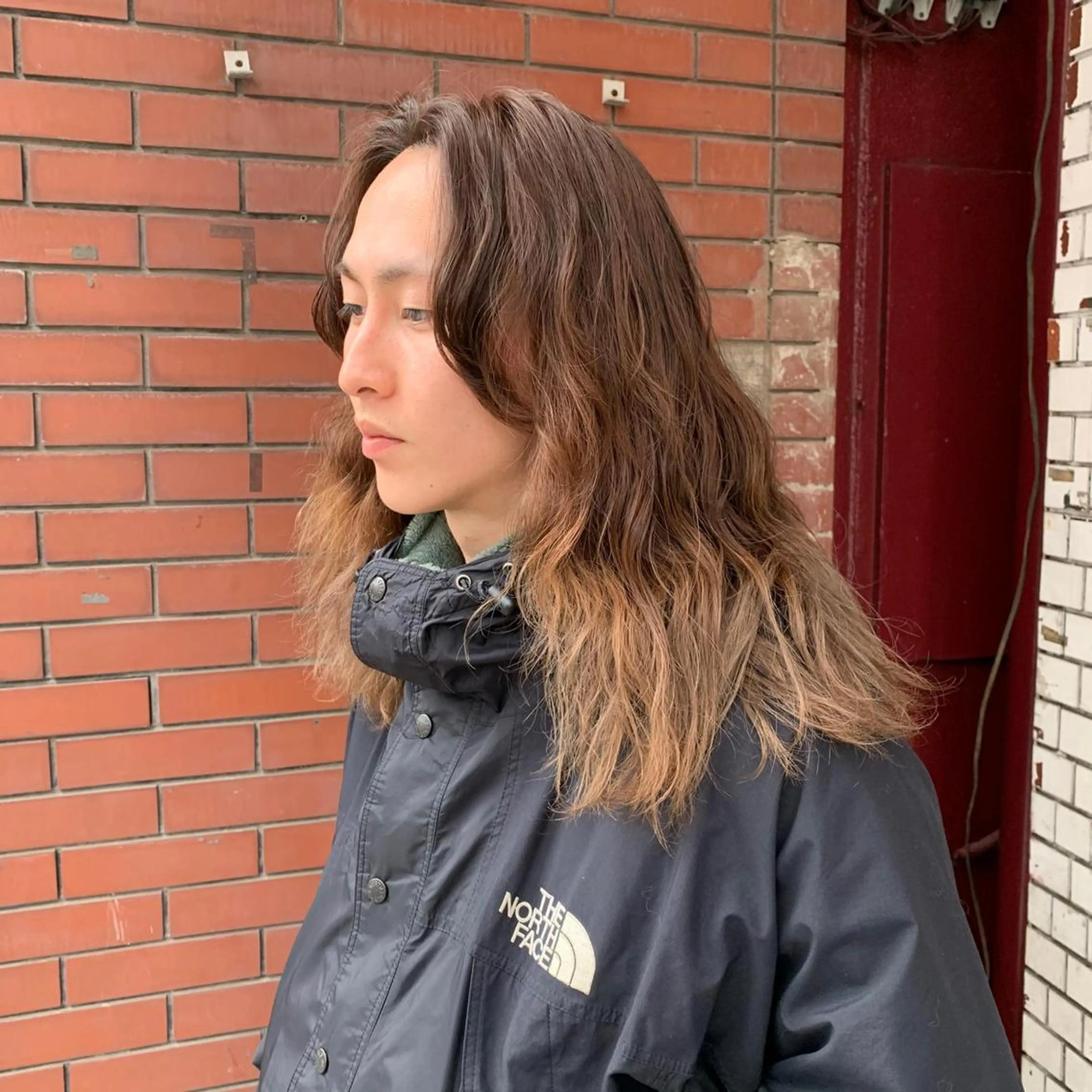 ロング ロング カット ヘアカラー トリートメント スパイキーパーマ 柏NO1 藤本葉のヘアスタイル