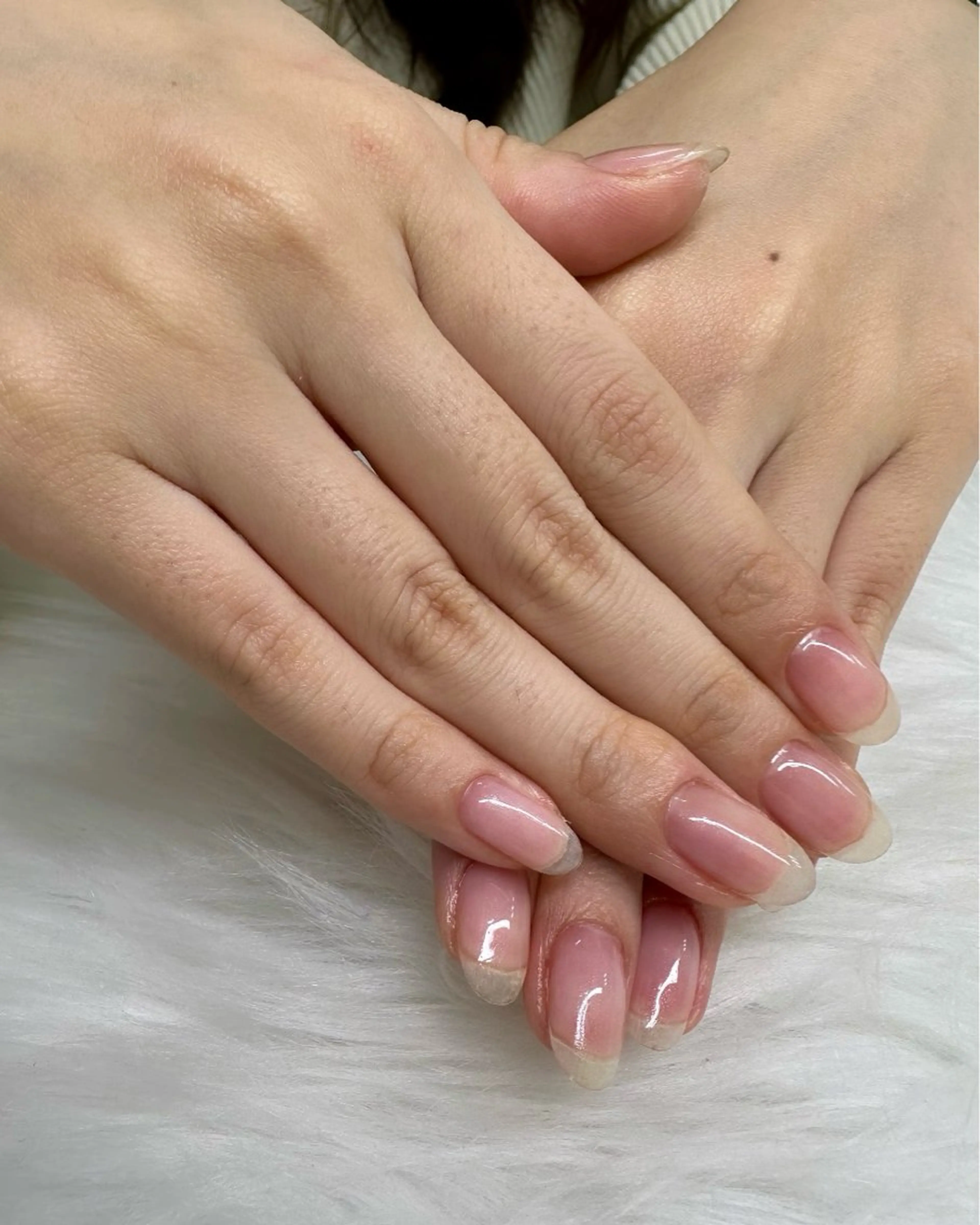 美爪ナチュラルクリアネイル🫧ケア込みの写真