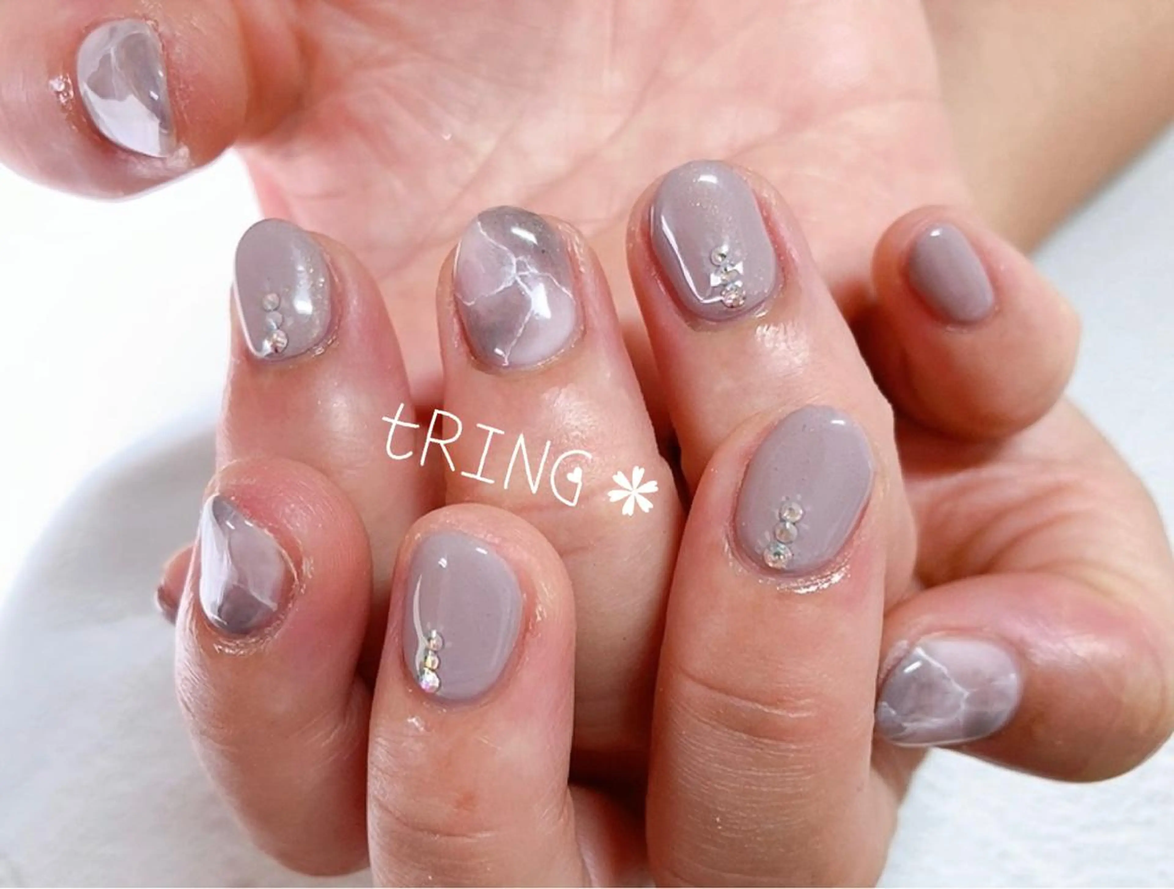 ネイル ハンドネイル tRING＊ しいの木台のネイルデザイン