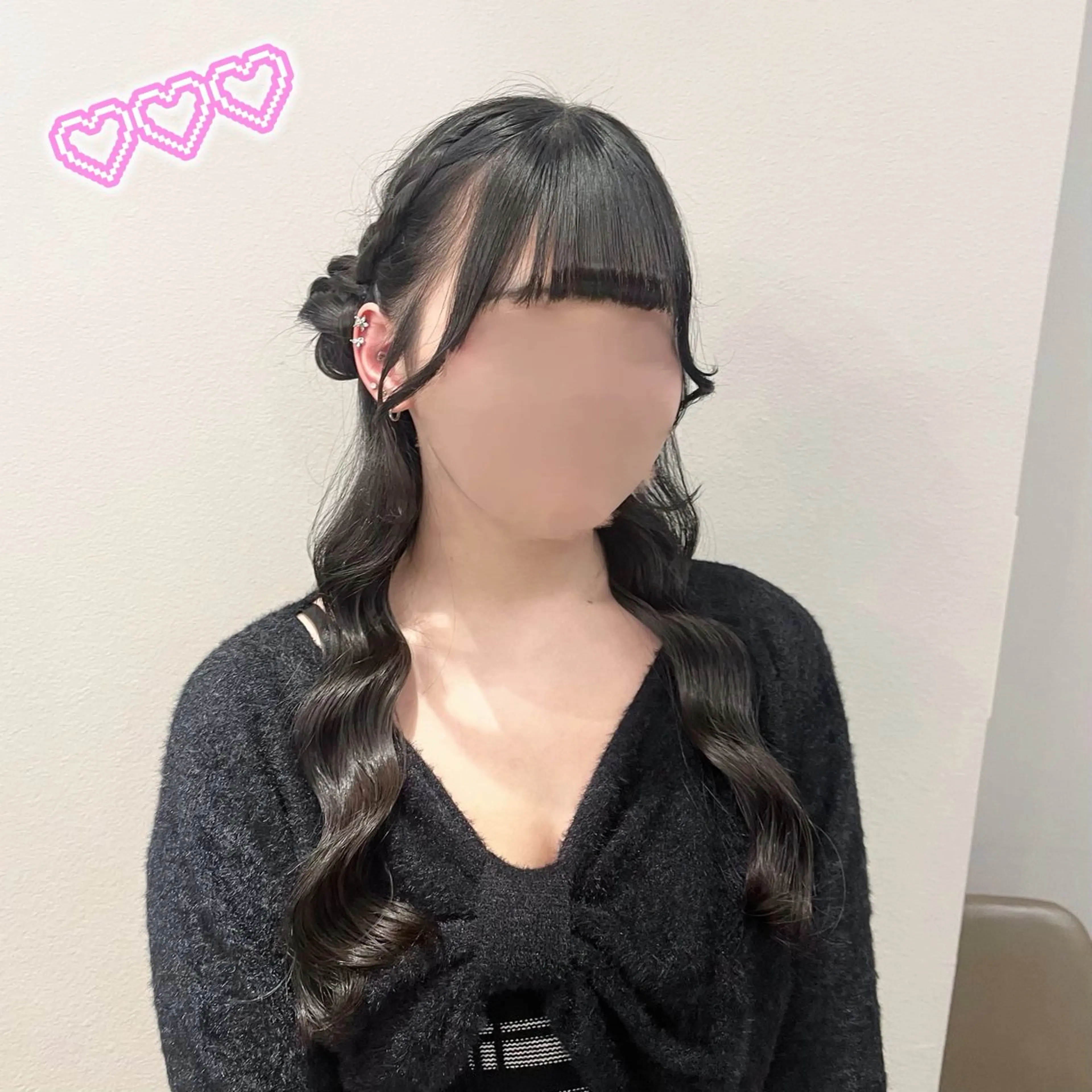 ヘアアレンジ ヘアセット 顔周り/ガーリー /ヘアメ/あつはのヘアスタイル