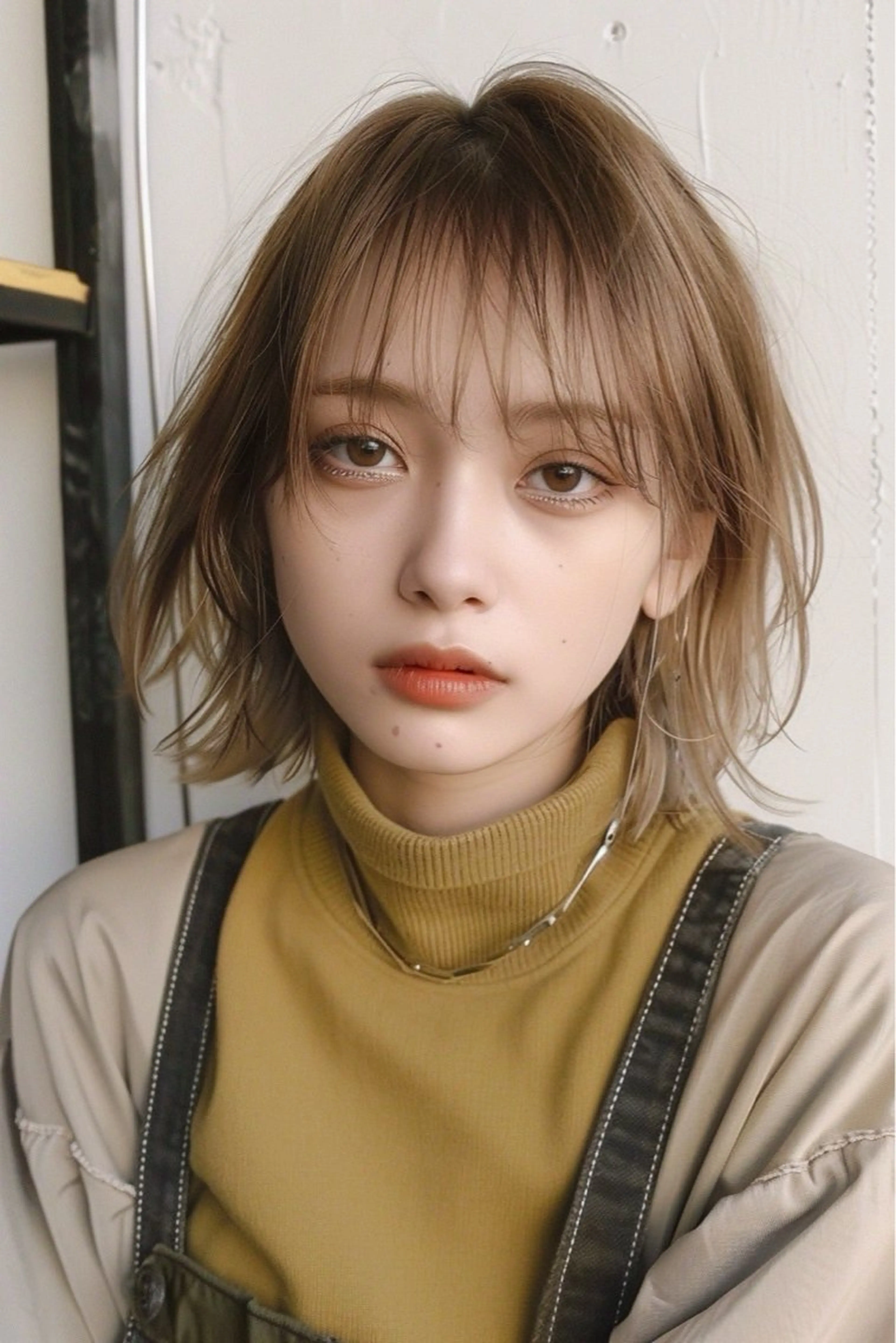 ミディアム カラー カット ヘアカラー トリートメント ブリーチ職人/ shori/店舗代表のヘアスタイル