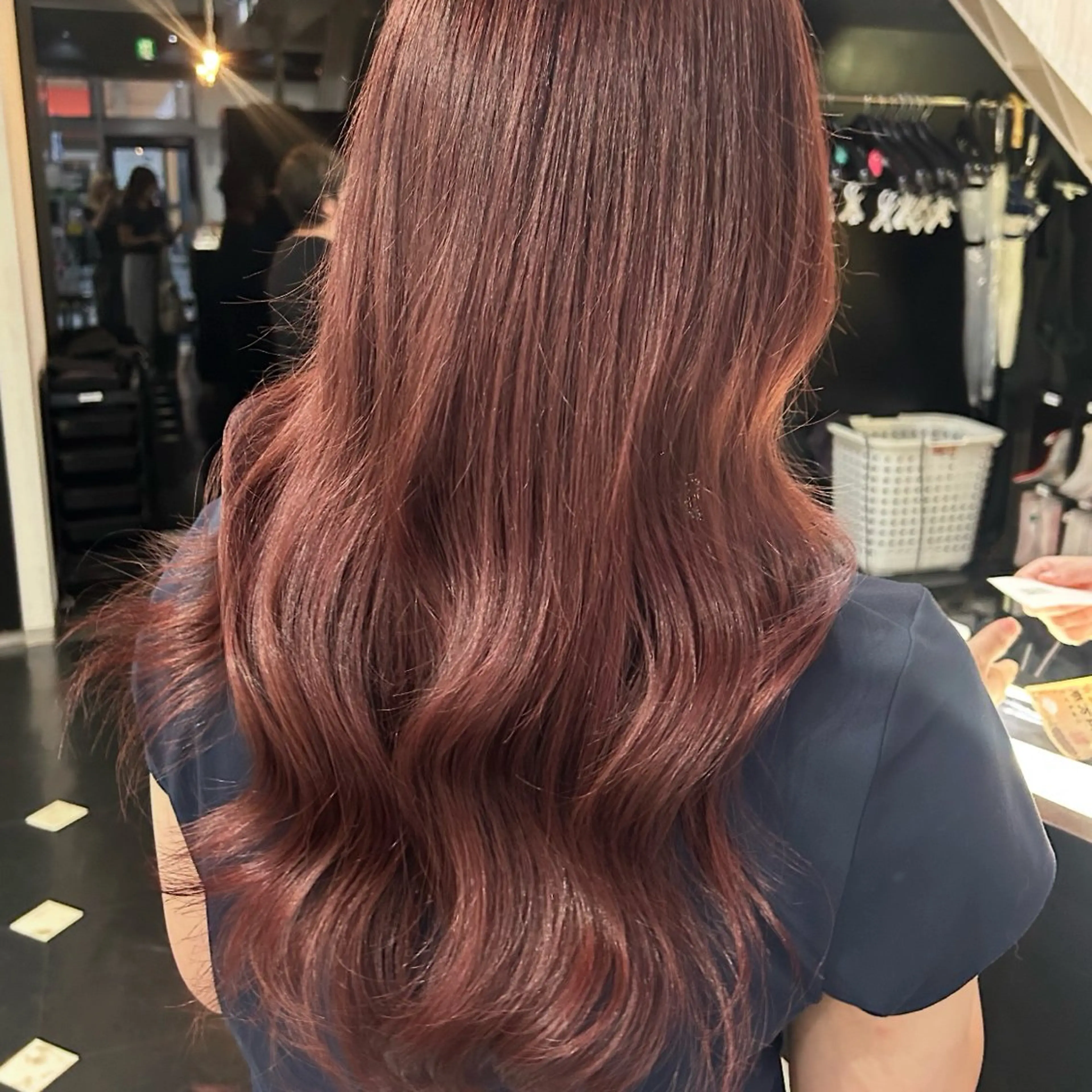 セミロング カラー ブリーチ ダブルカラー mizu kiのヘアスタイル
