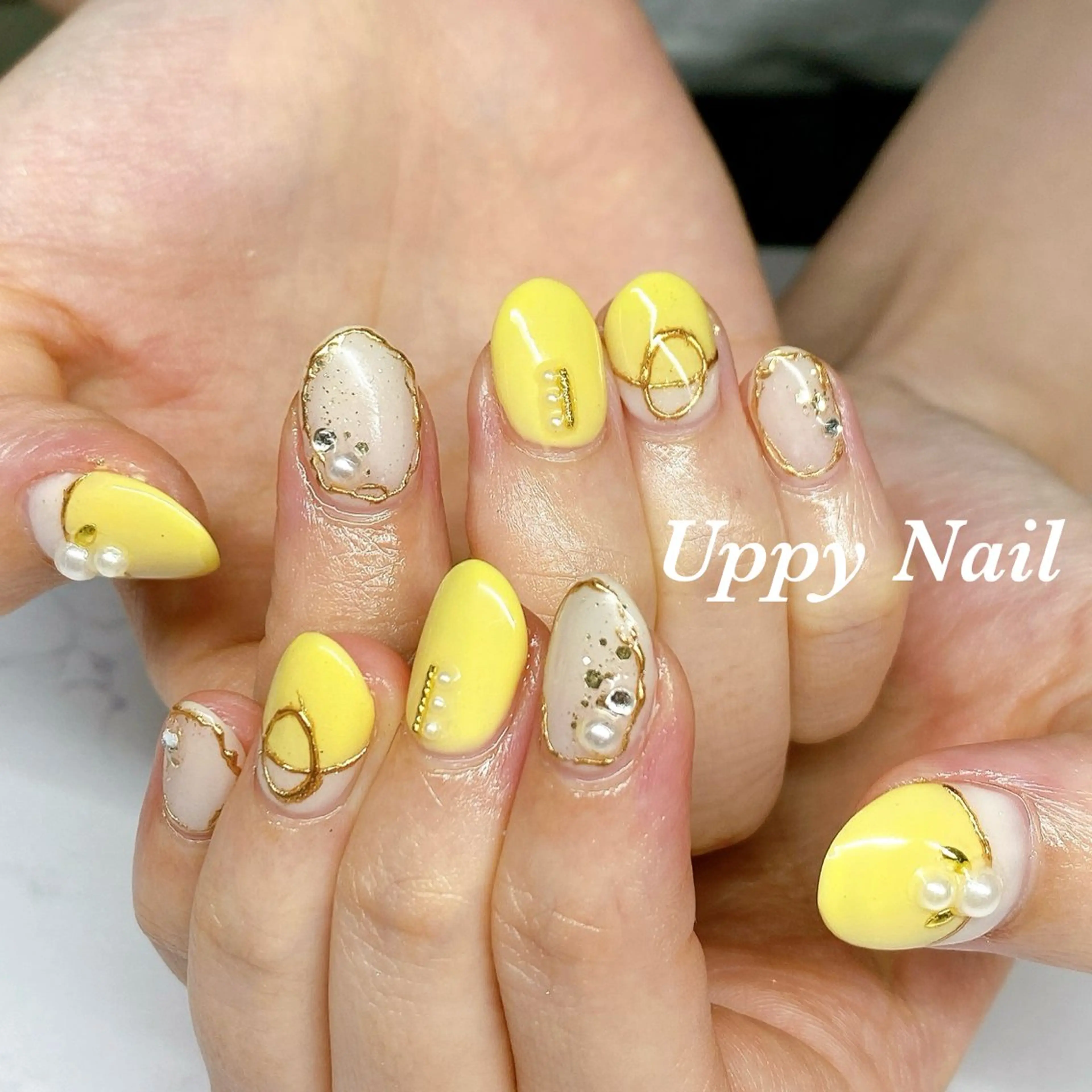 ネイル 持ち込み ハンドネイル Uppy Nail ukyoのネイルデザイン
