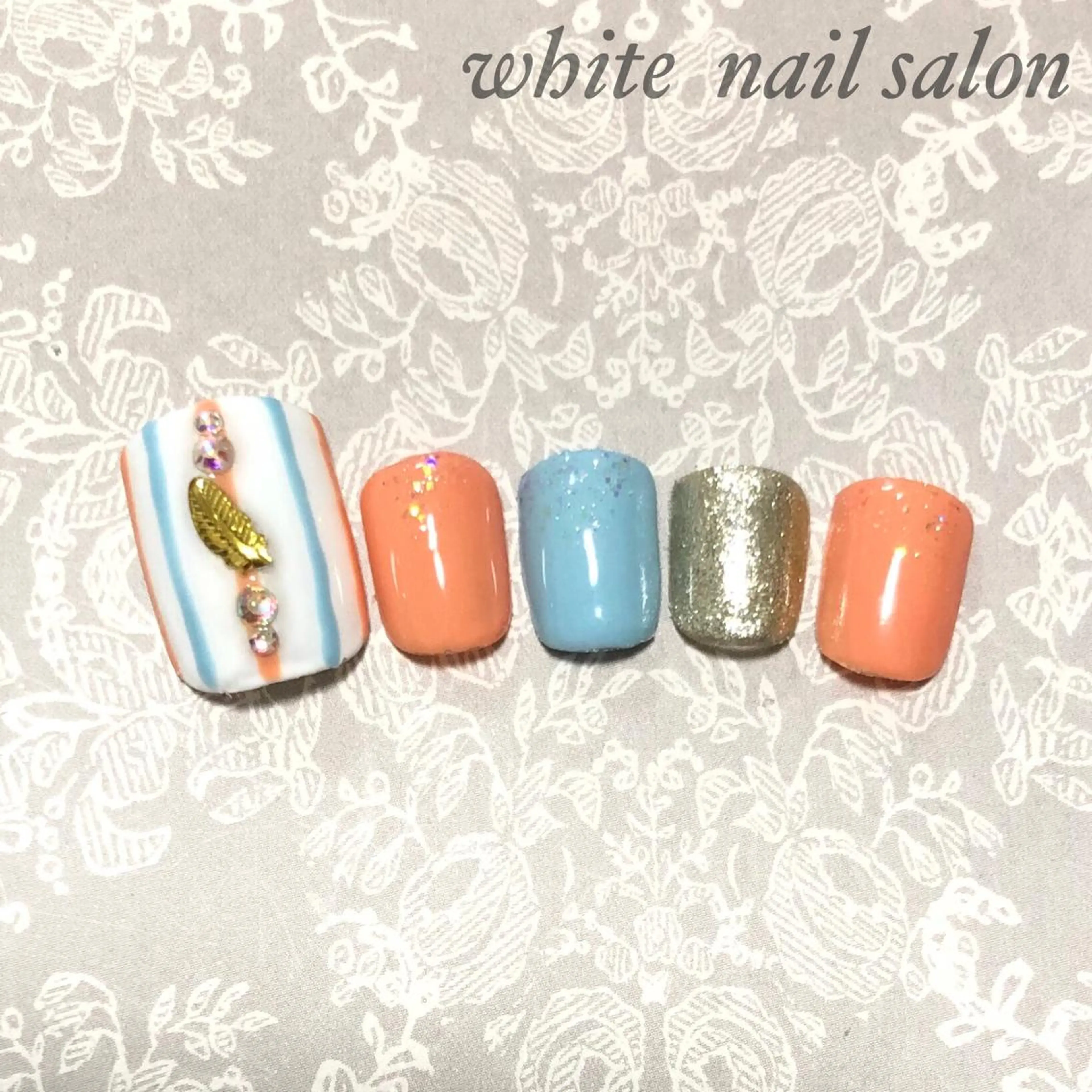 ネイル フットネイル ジェルネイル ハードジェル オフィスネイル スカルプネイル フットネイル white nail salonのネイルデザイン