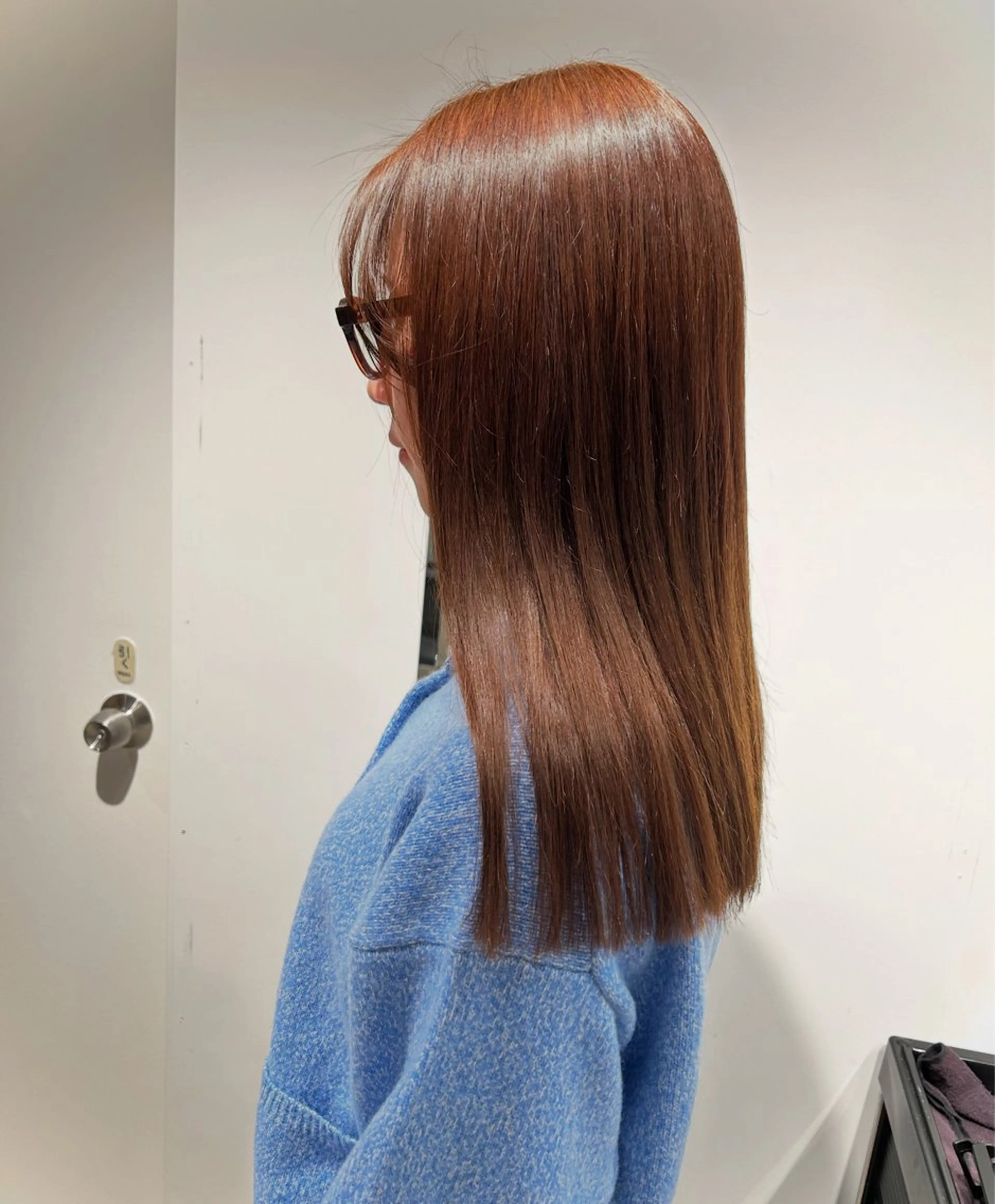 セミロング カラー ベージュカラー カット ヘアカラー トリートメント ヘッドスパ スキバサミを使わない カット🌼唯🌼のヘアスタイル