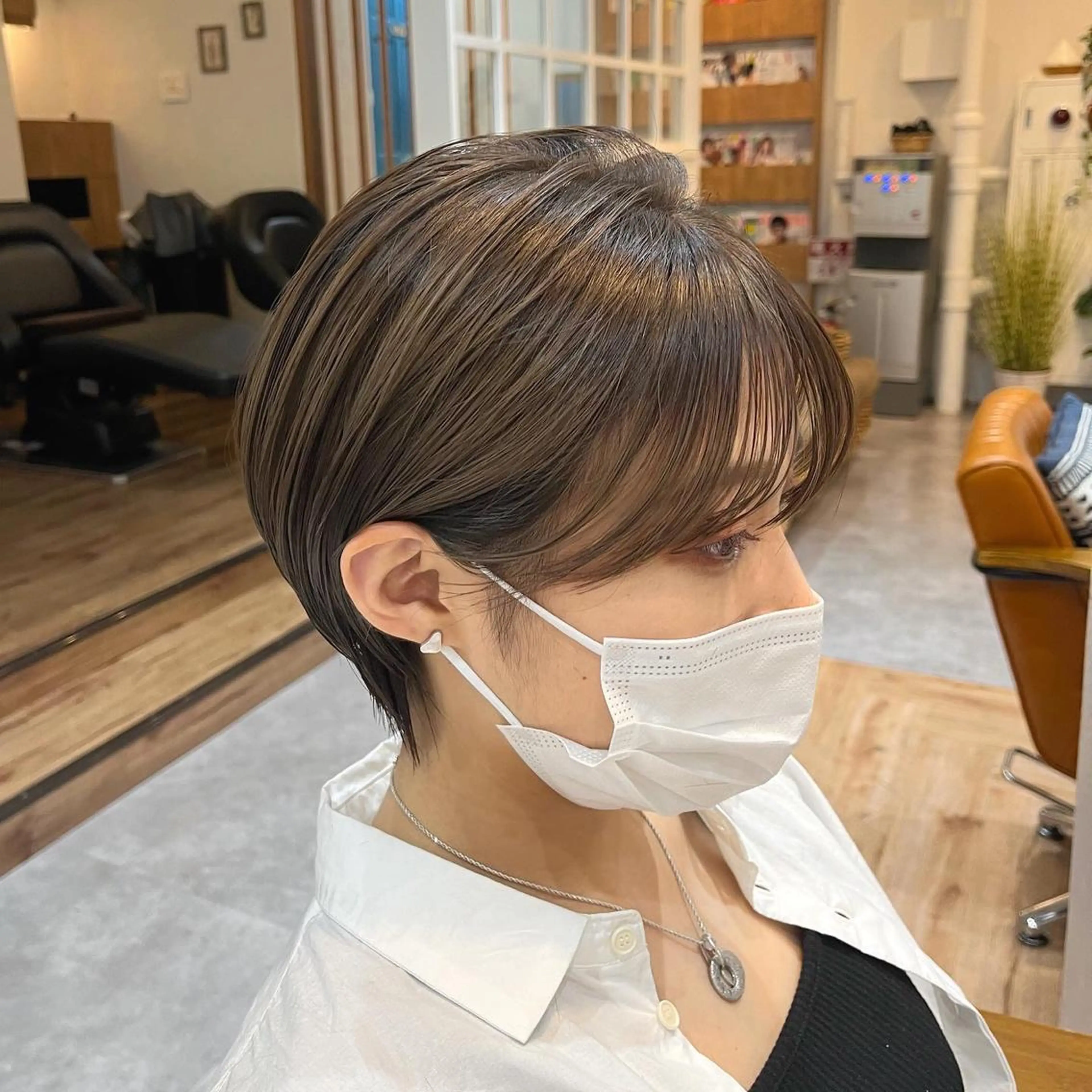 ショート ショートボブ 丸みショート ボブ くびれヘア ショートヘア 襟足でお悩みの方✂︎ くびれ職人ハシモトのヘアスタイル