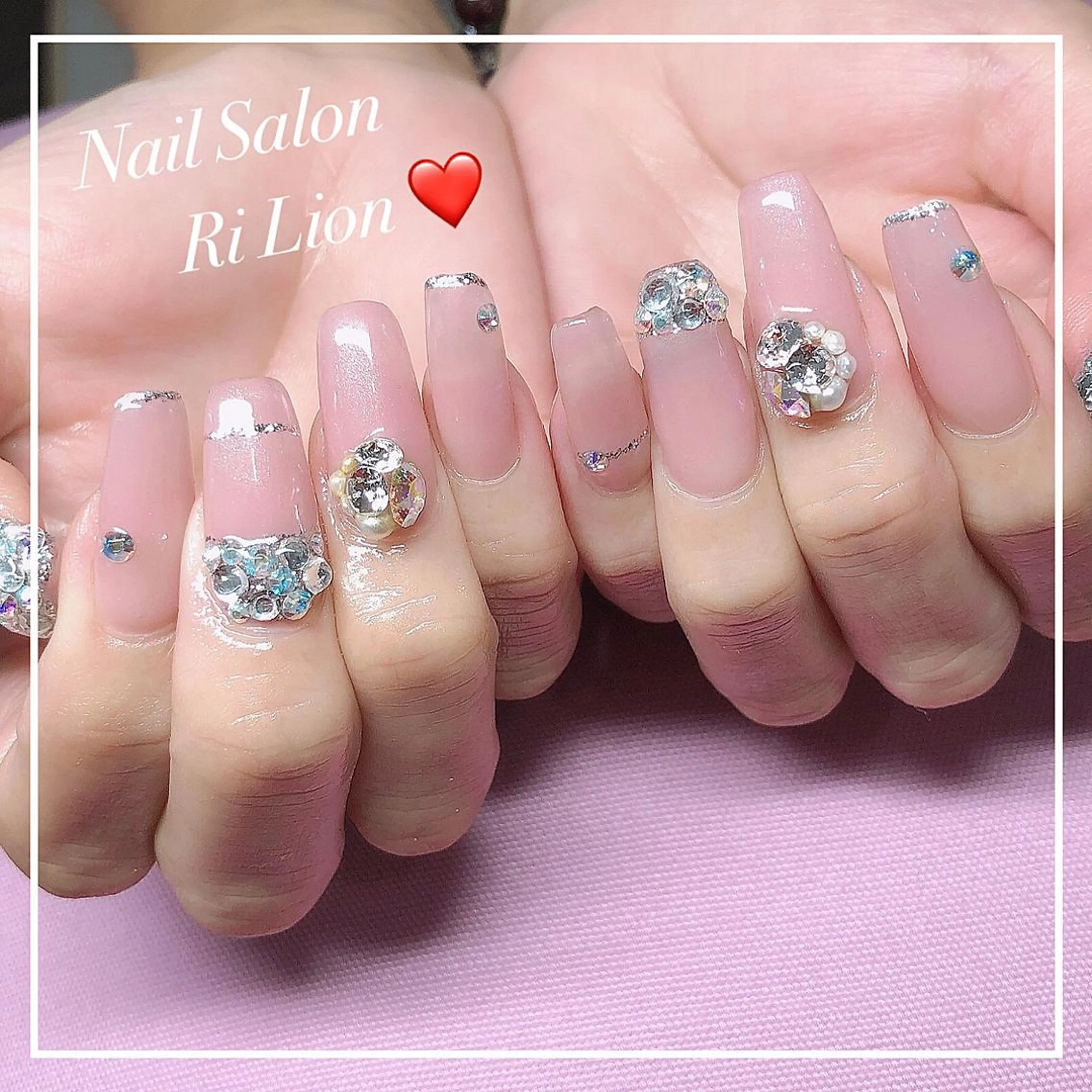 ネイル ハンドネイル RiLion💗 Risa🦋💜のネイルデザイン