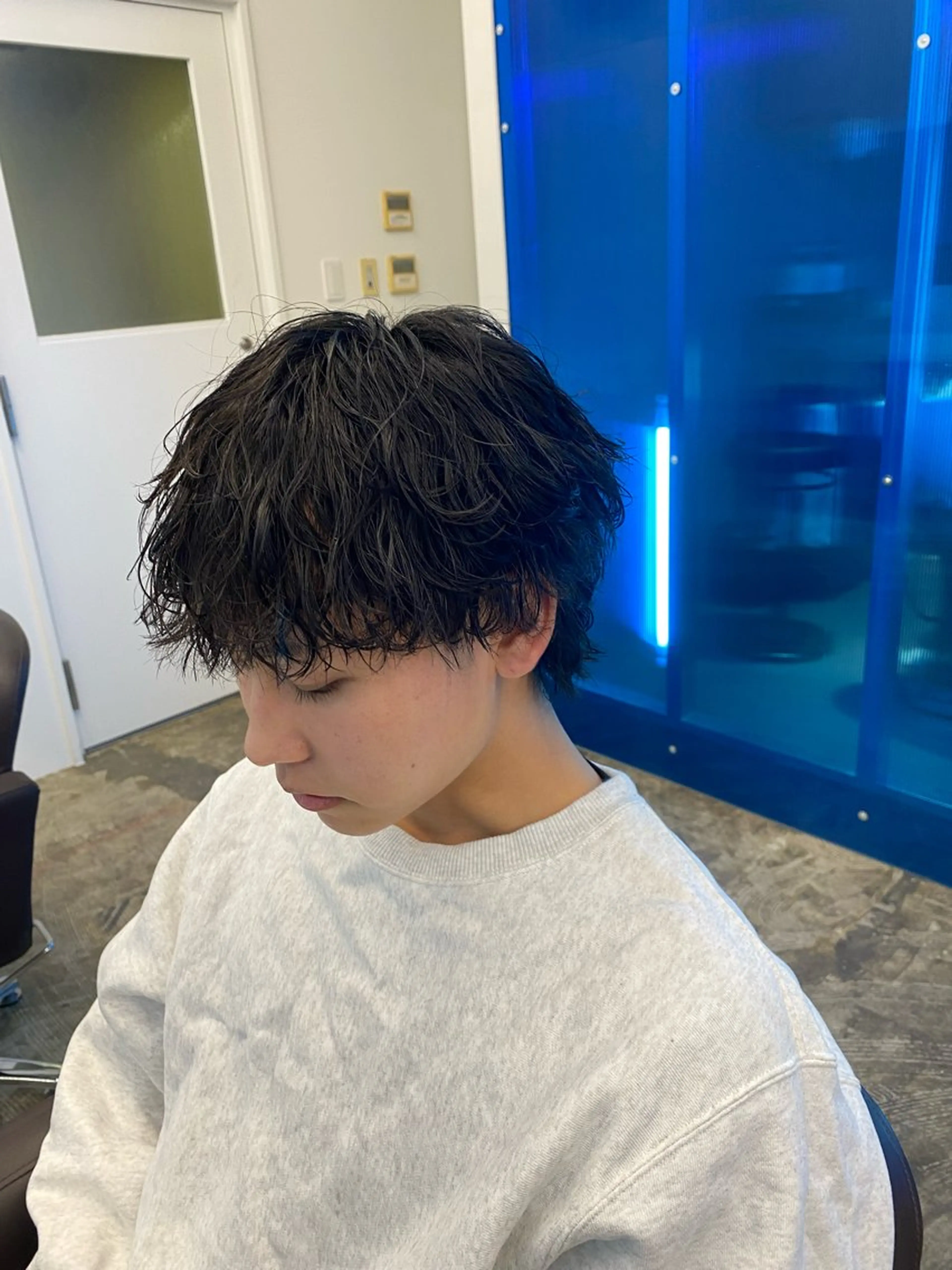 ミディアム パーマ ミディアムパーマ 似合わせカット メンズ特化/パーマ /フェード/洋輔のヘアスタイル