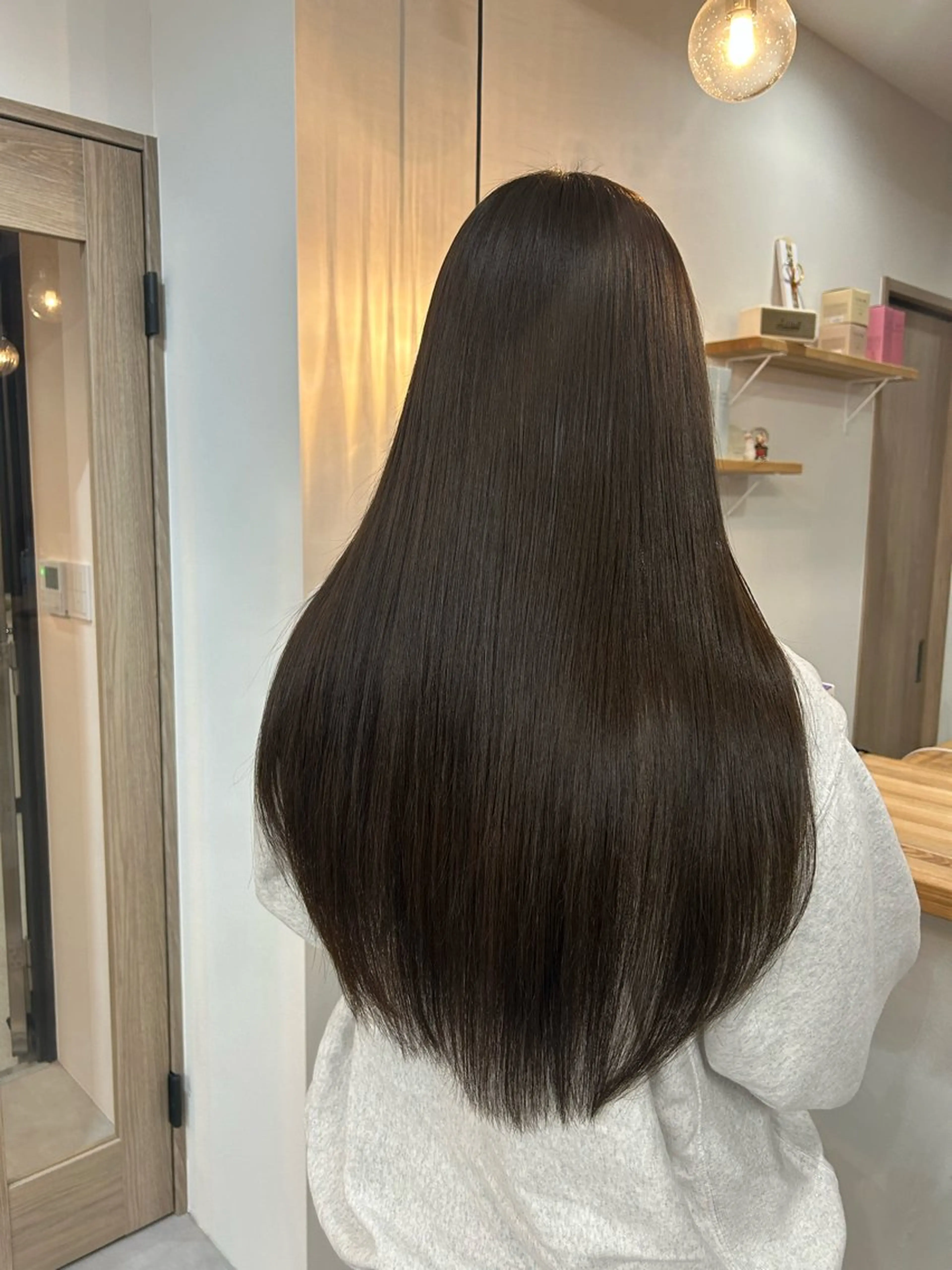 ロング カラー カット ヘアカラー 縮毛矯正 後藤紗英/髪質改善 /オリーブベージュのヘアスタイル