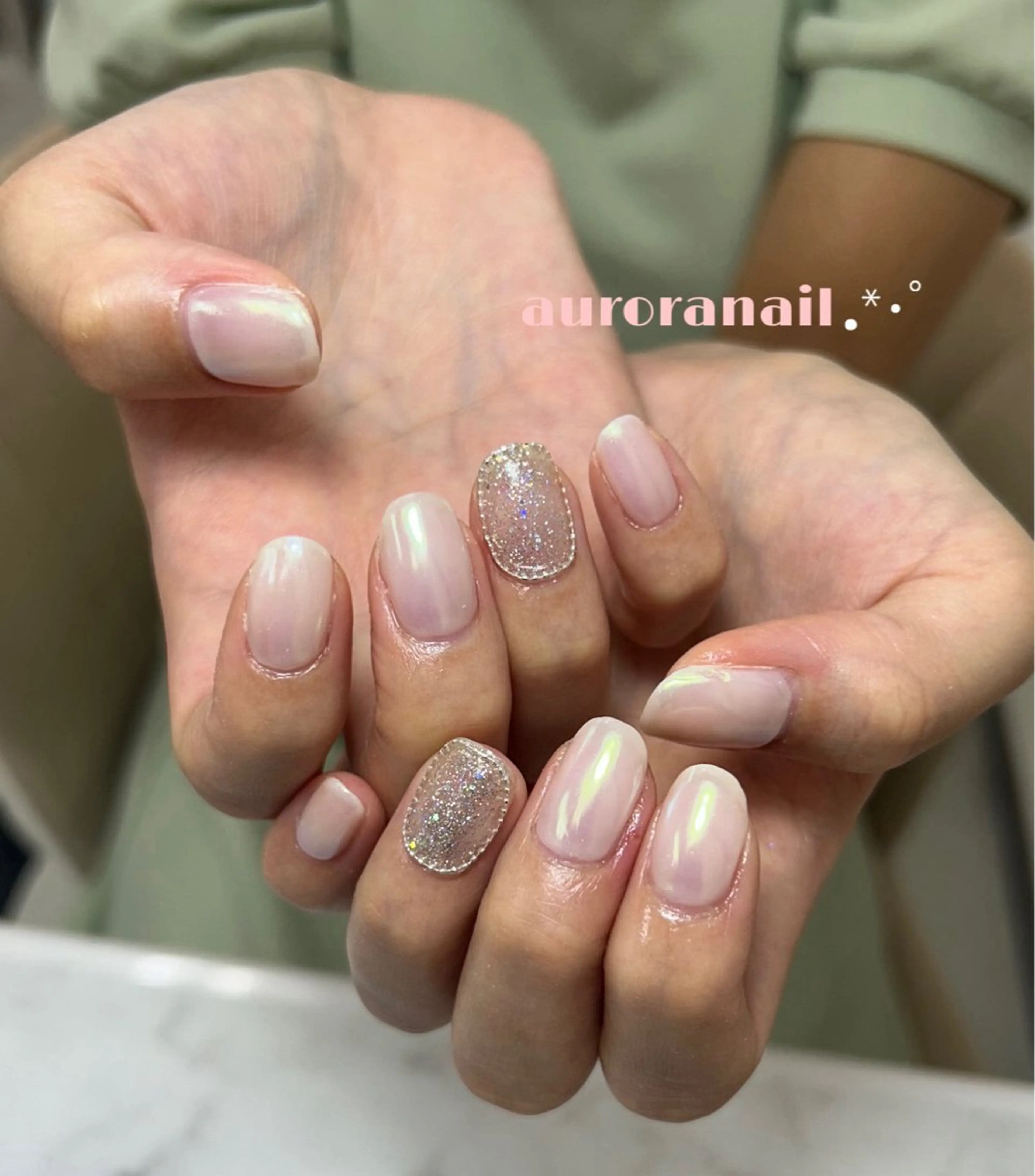 ネイル オーロラネイル MARINネイリスト /UNELMA天神のネイルデザイン