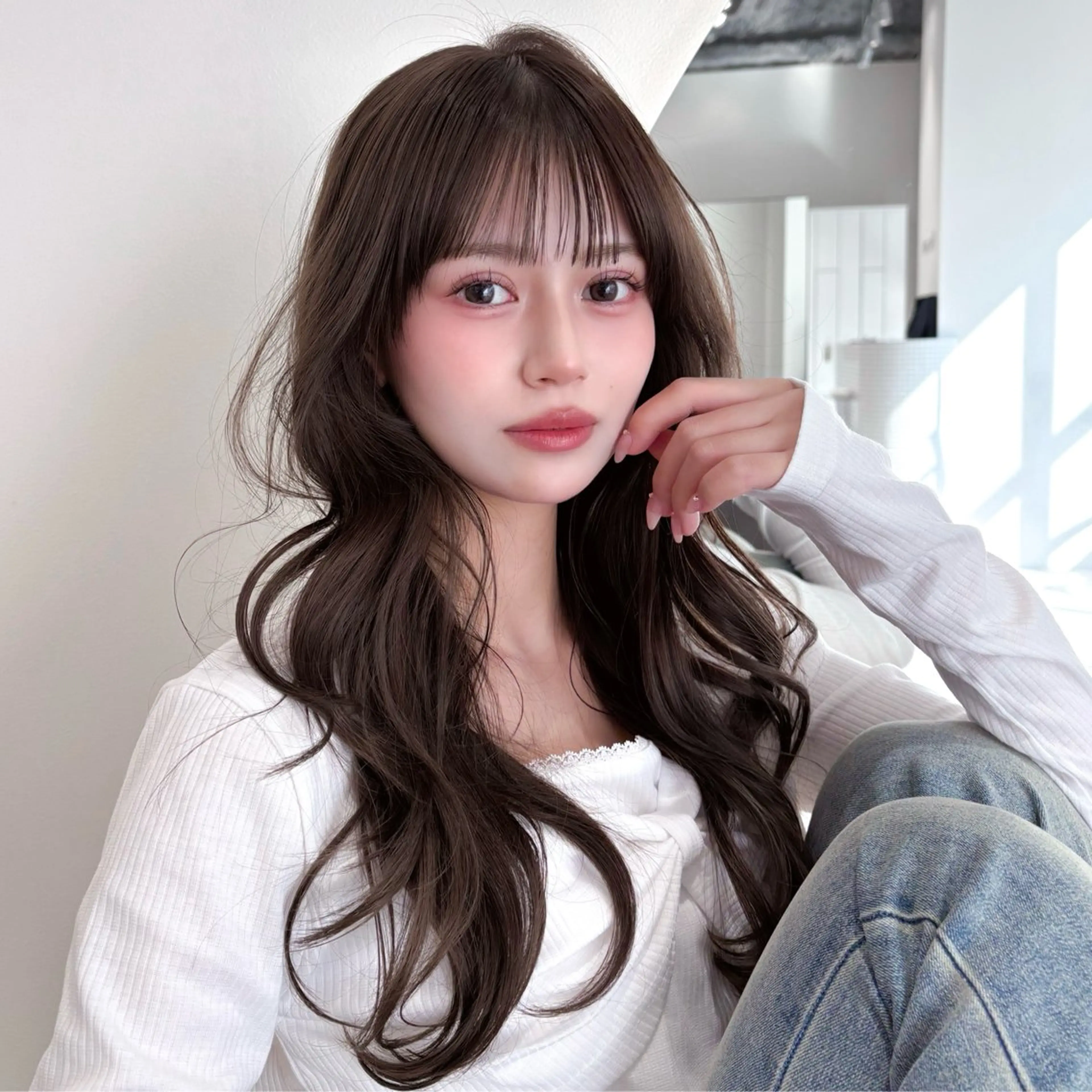 ロング ヘアカラー トリートメント Unami 新宿　Mayukiのヘアスタイル