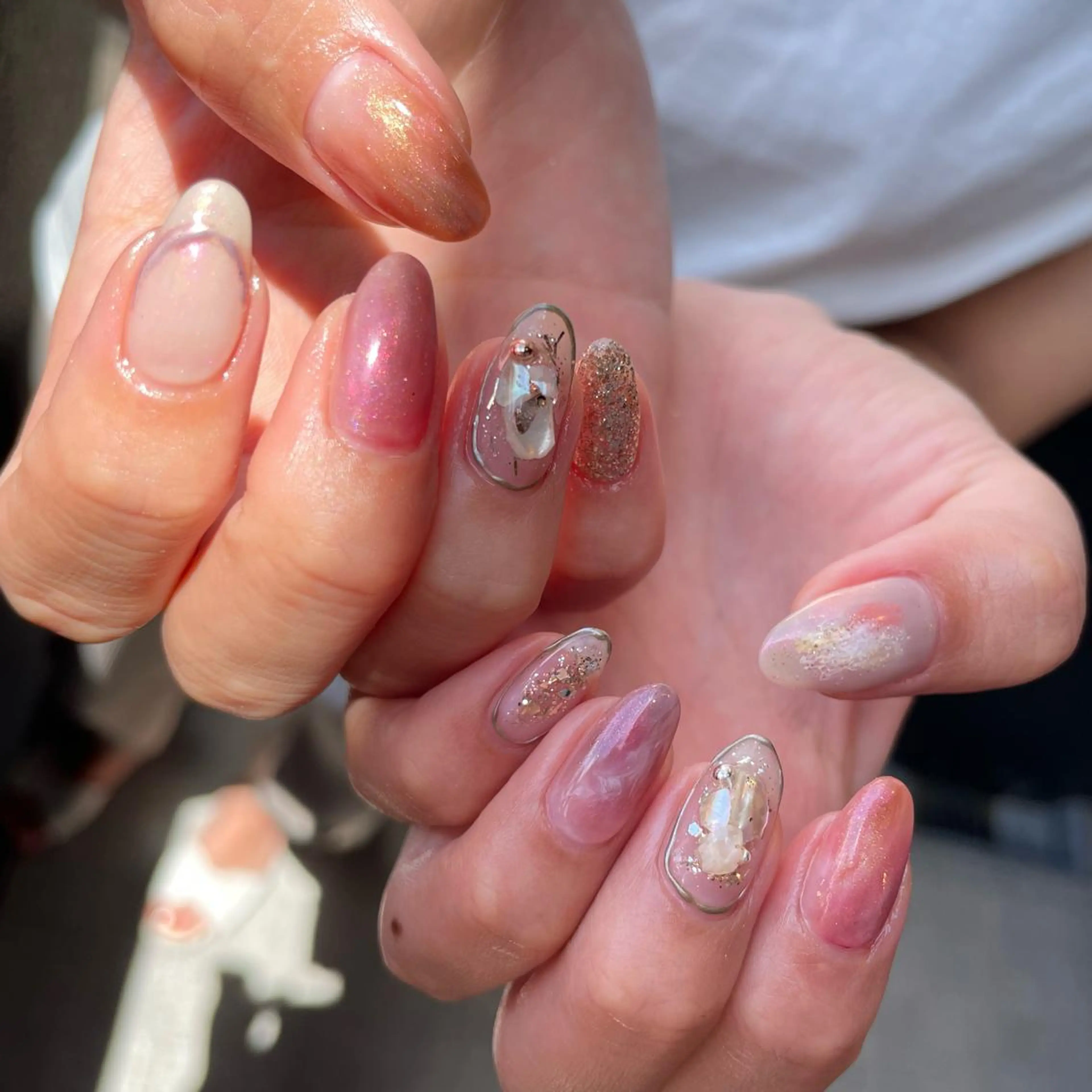 ロング カラー ヘアアレンジ キッズ ネイル マツエク・マツパ 福田 加奈のネイルデザイン