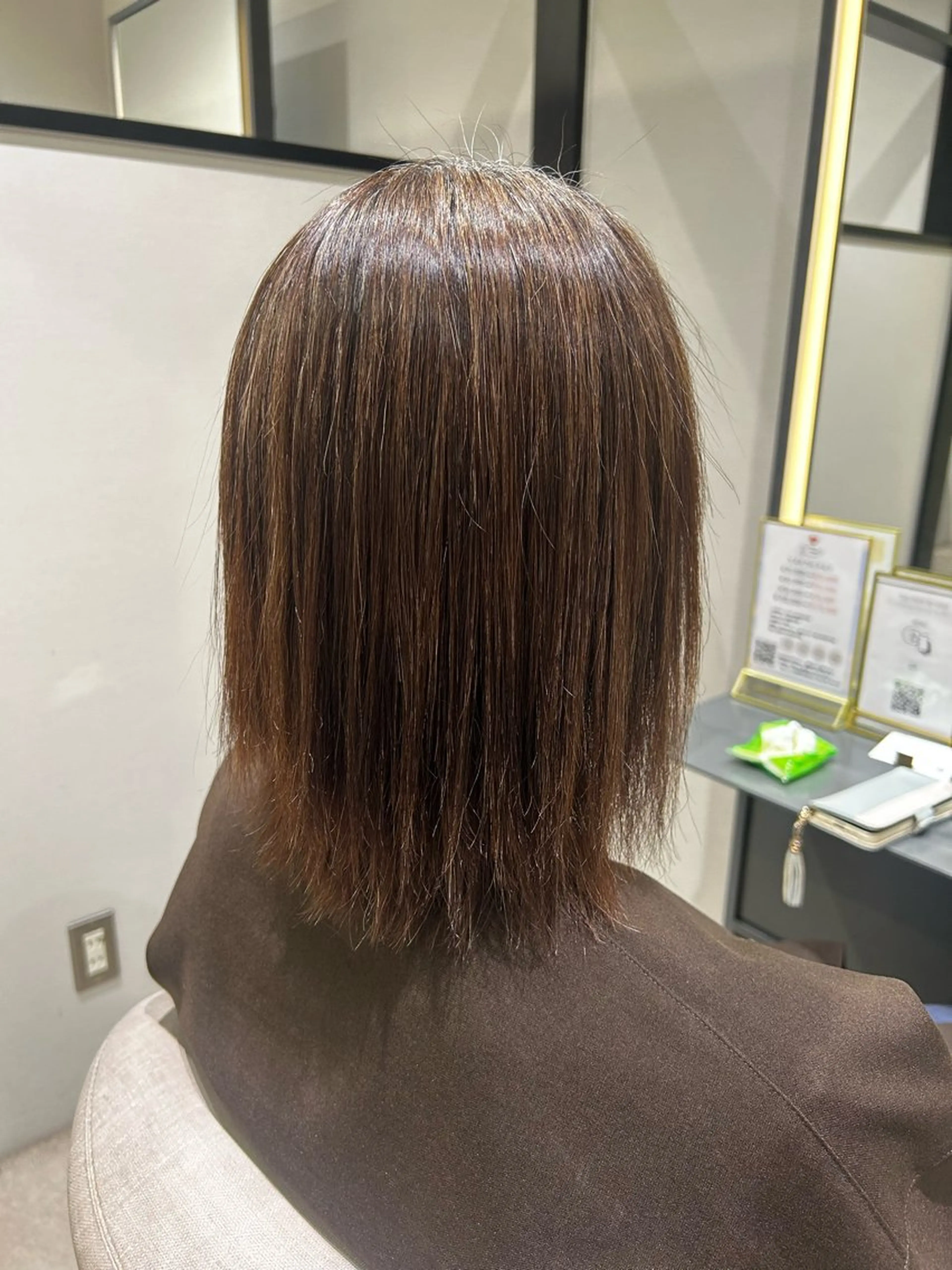 セミロング 平日カットモデル 高岡/山崎開世のヘアスタイル