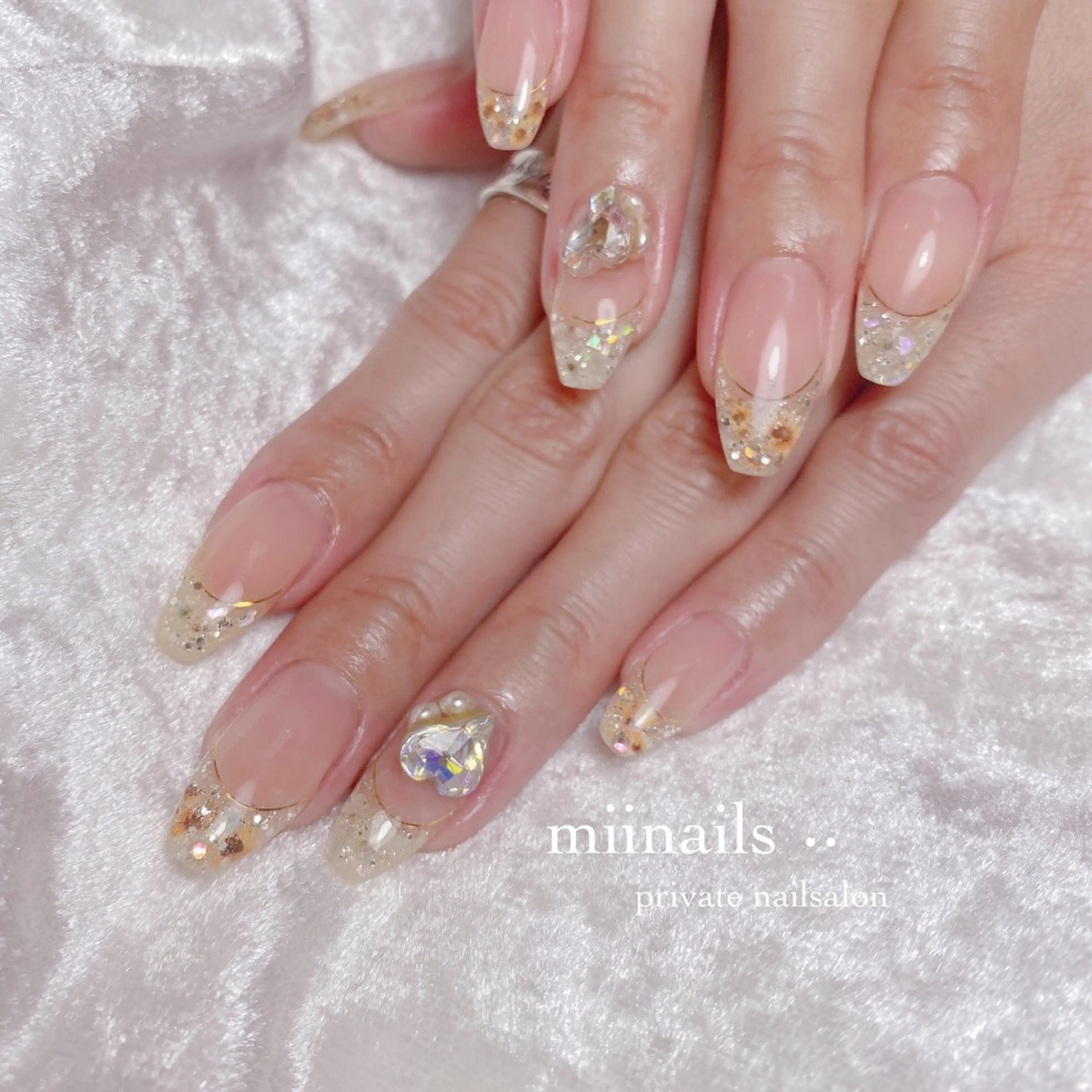 ネイル 韓国ネイル ワンホンネイル ハンドネイル nailsalon miinailsのネイルデザイン