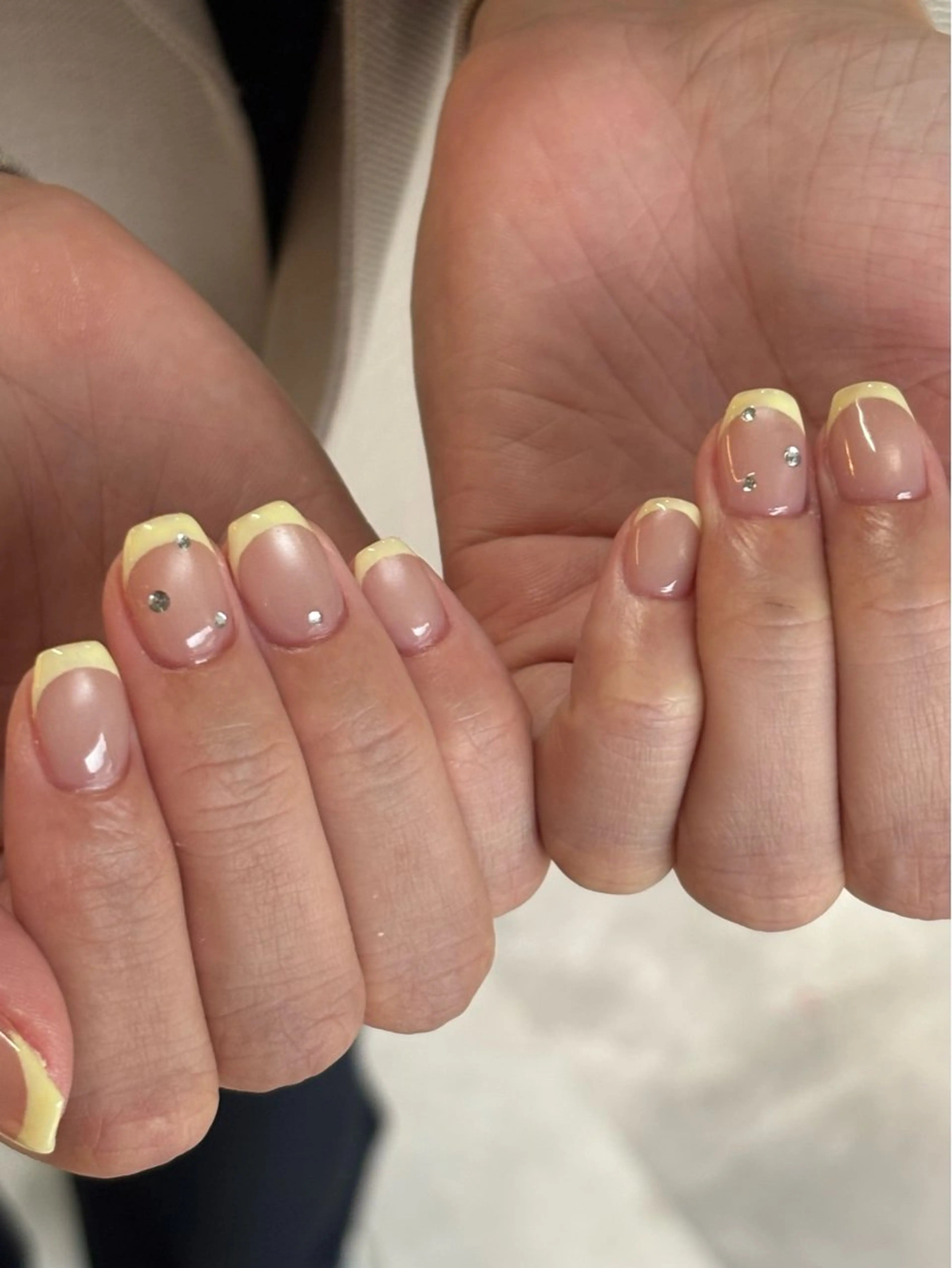 ネイル フレンチネイル マグネットネイル ハンドネイル rikako OAK溝の口のネイルデザイン