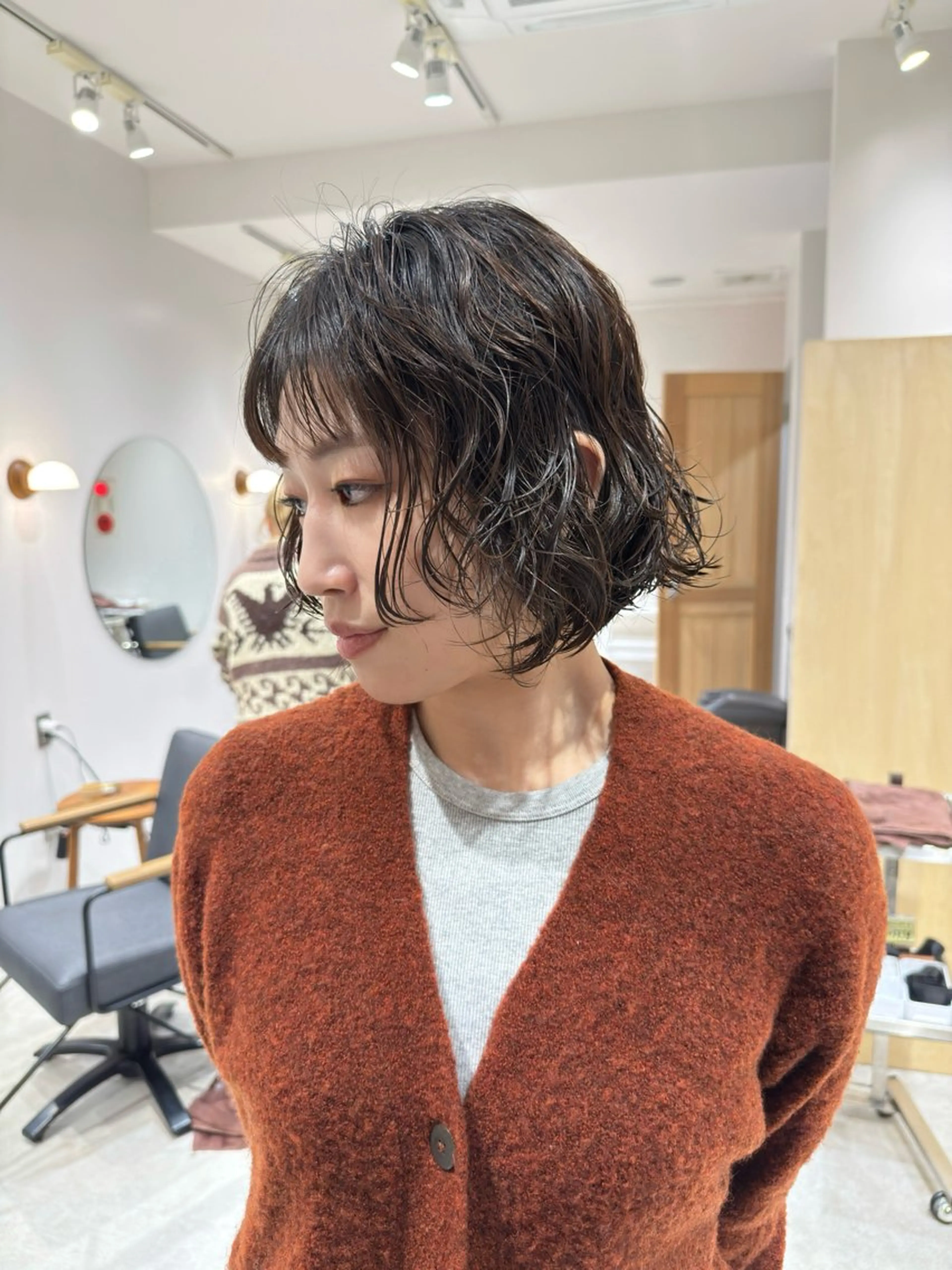 ショート パーマ パーマ/ボブ /レイヤー チヒロのヘアスタイル