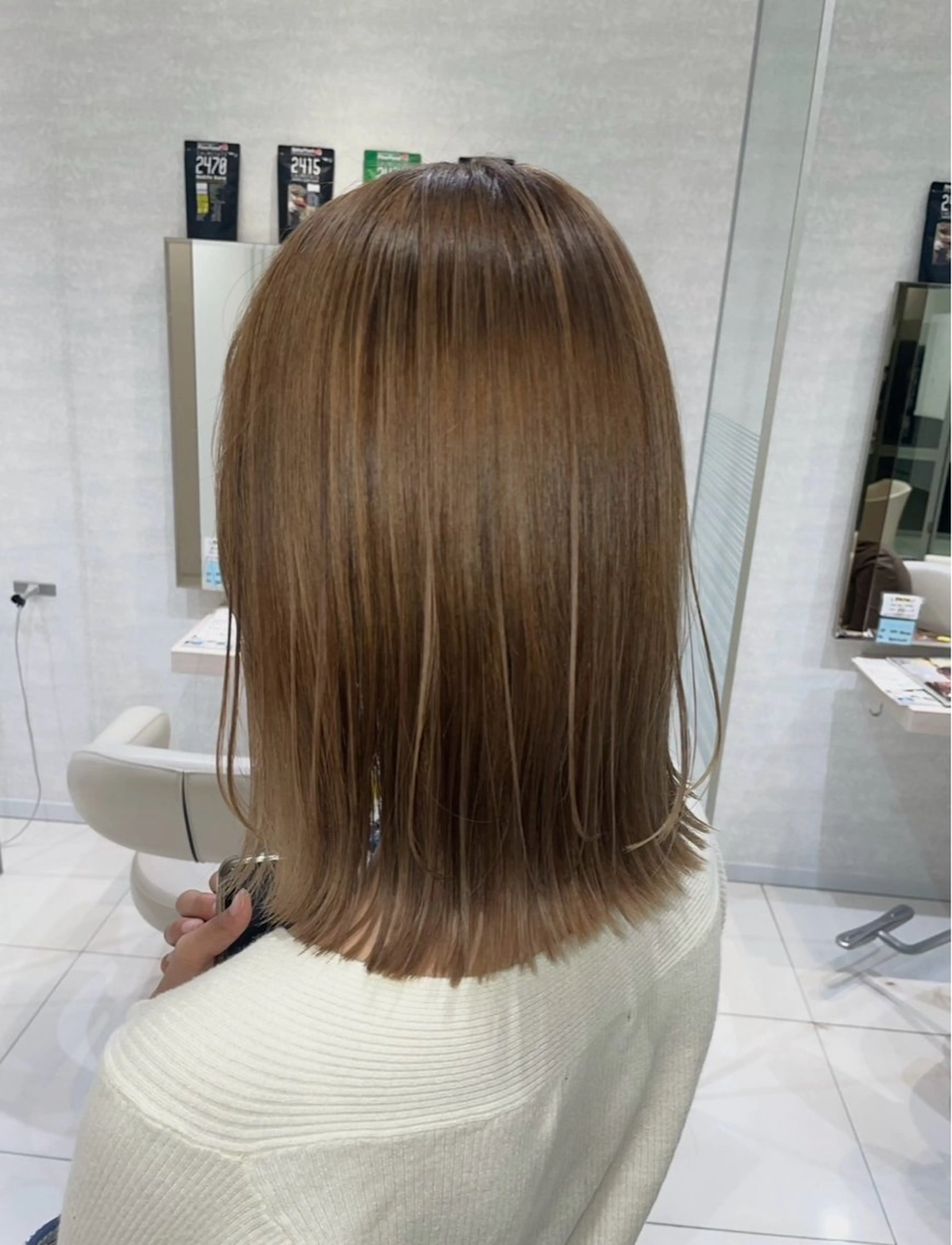 ミディアム カラー トリートメント 山口愛莉 /暖色/艶髪のヘアスタイル