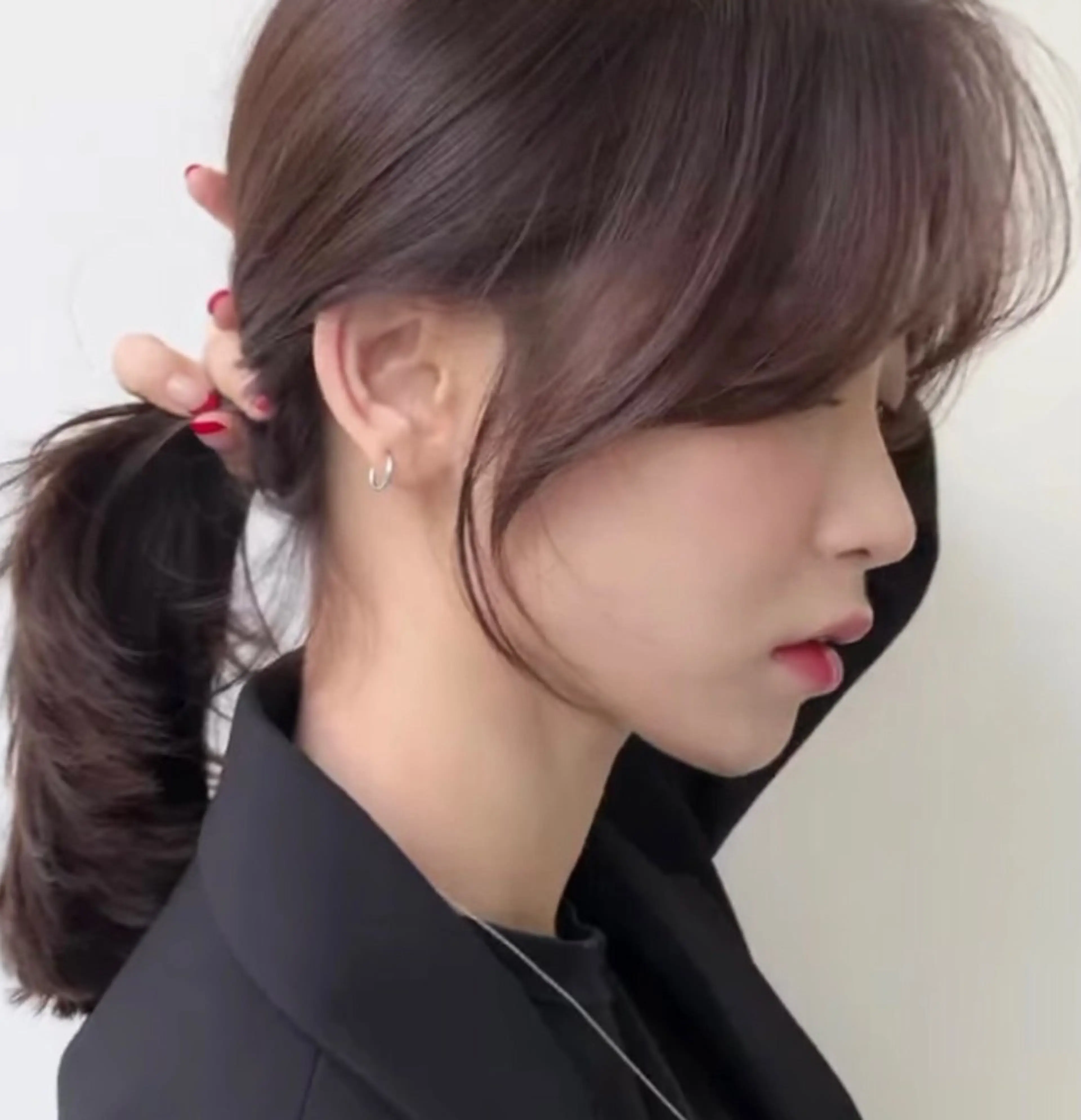 ミディアム 顔周りカット カット ヘアカラー 縮毛矯正 トリートメント 美髪縮毛矯正/髪質 改善/Lecielのヘアスタイル