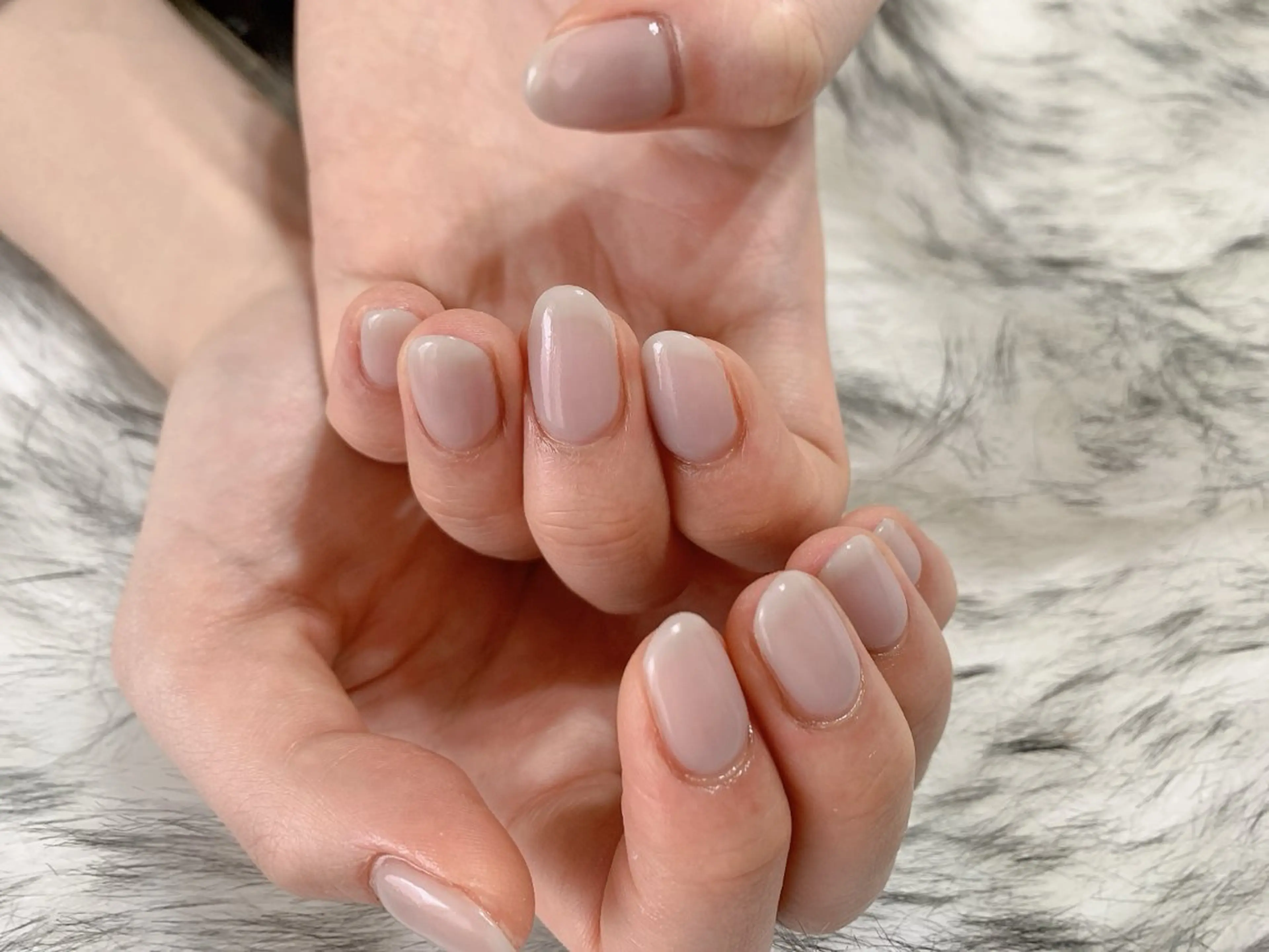 ネイル ジェルネイル 韓国ネイル ワンカラーネイル パラジェル 冬ネイル kikinail 溝の口のネイルデザイン