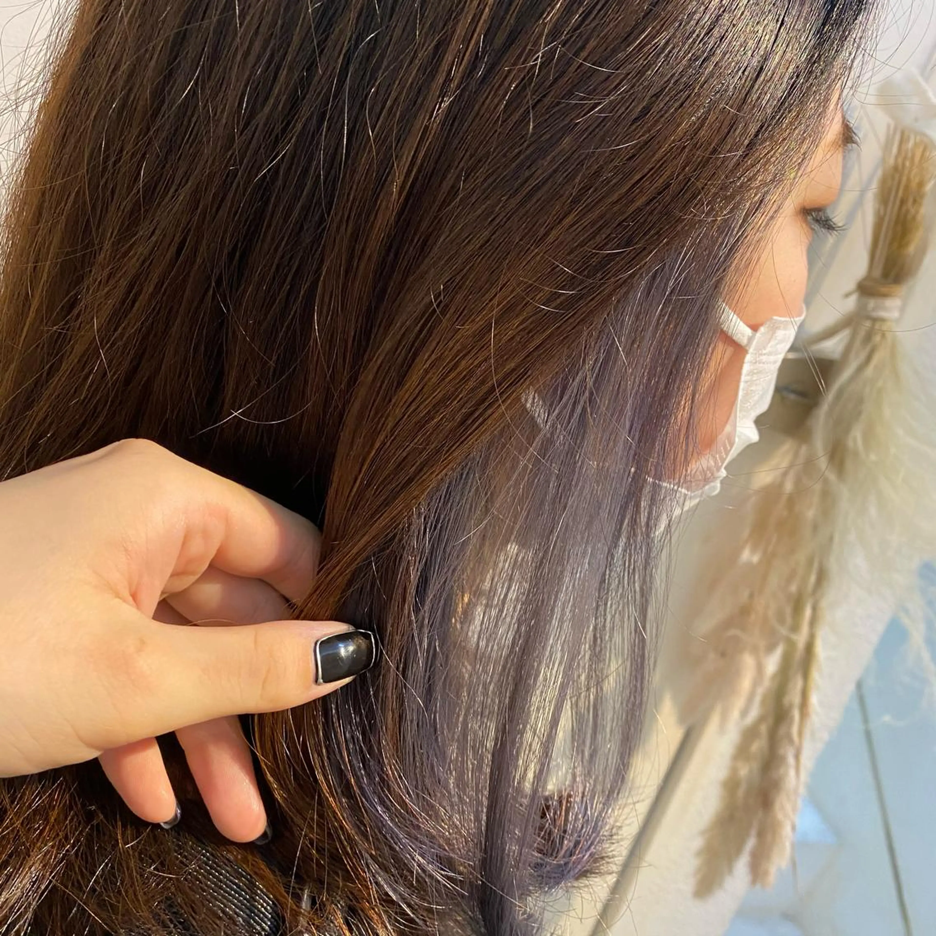 セミロング カラー Sia中野新橋　店長 田中　優莉乃のヘアスタイル