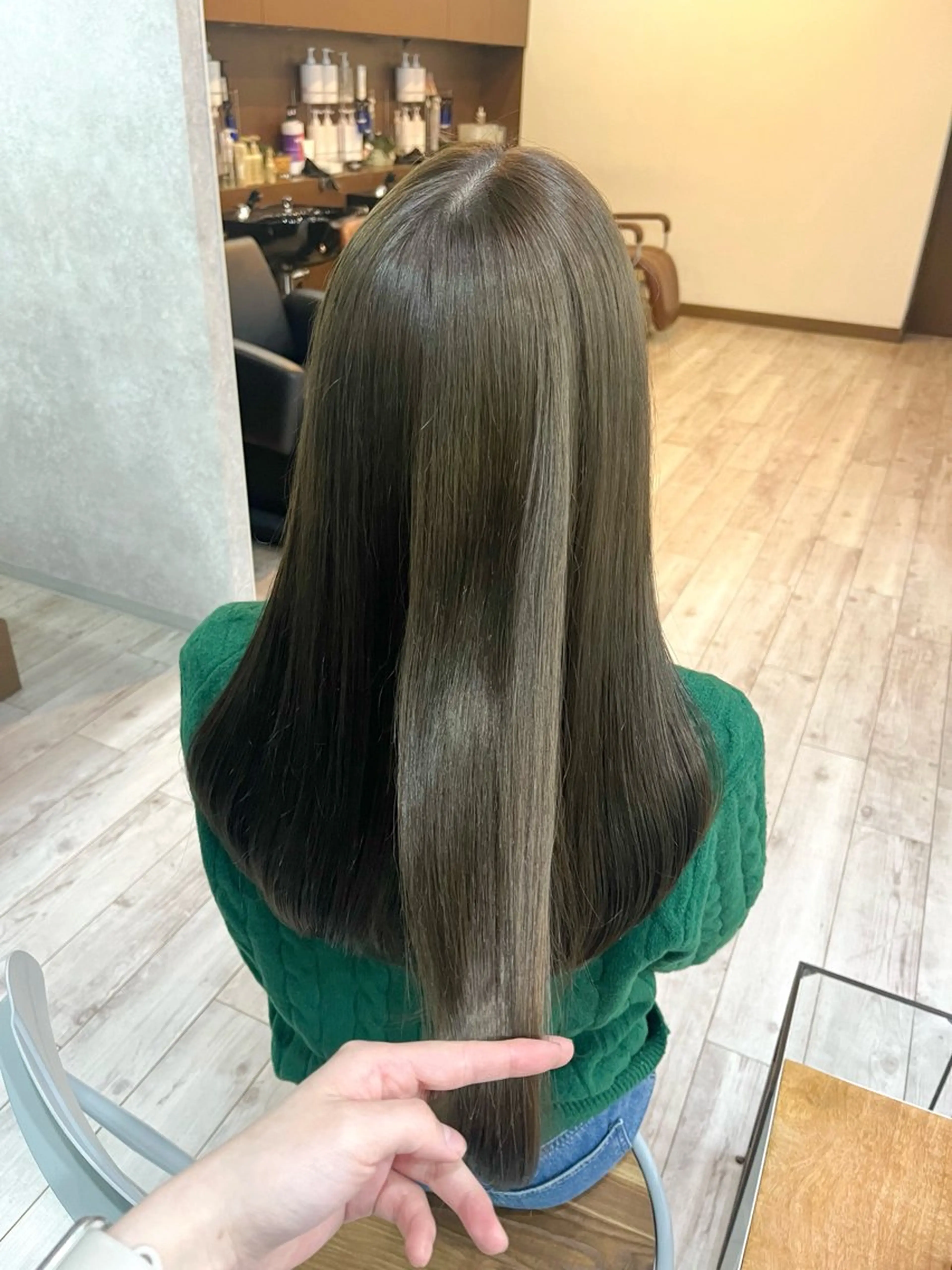 ロング カラー ブリーチ ブリーチなしカラー 村田梨乃/ minim hairのヘアスタイル