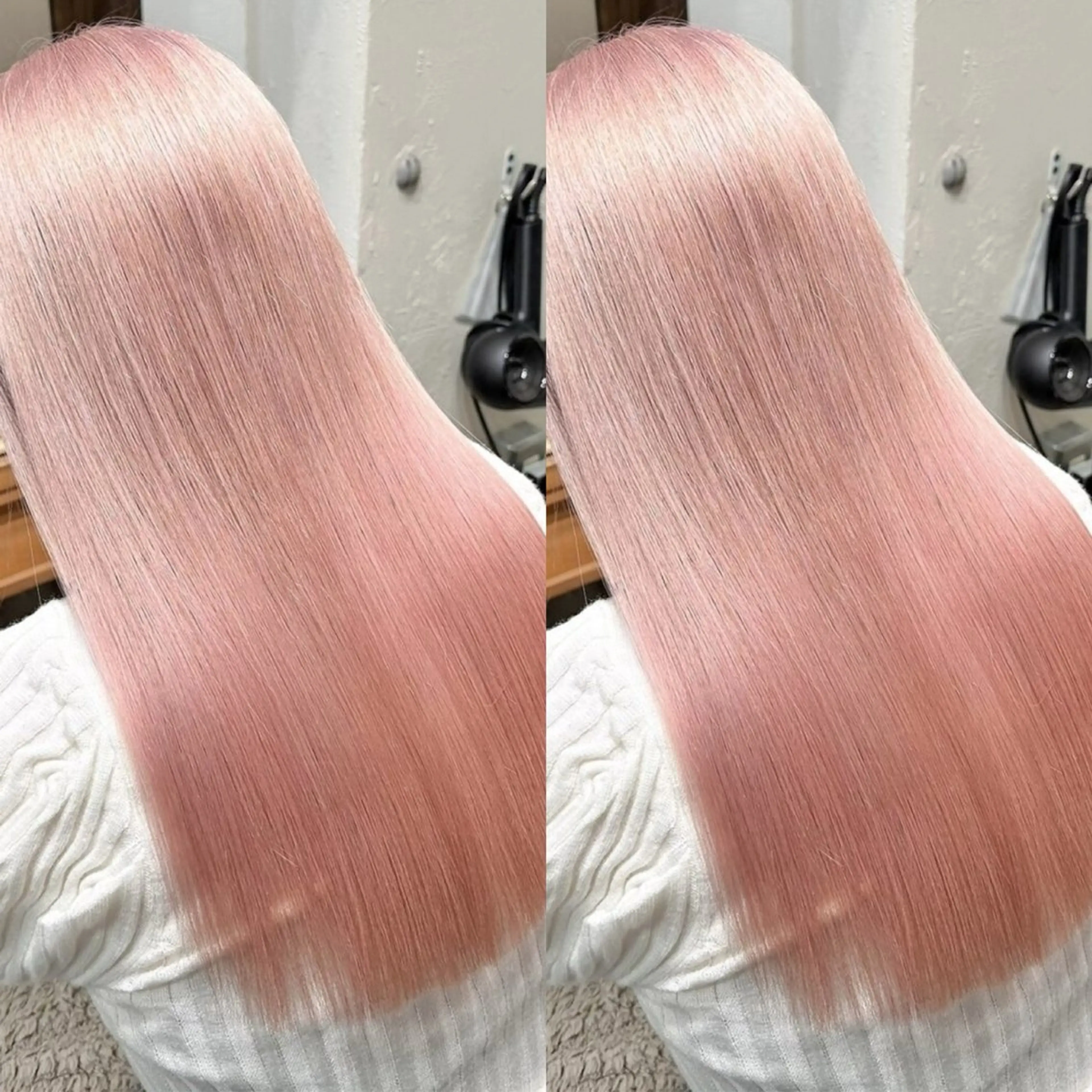 ミディアム カラー ブリーチ ダブルカラー インナーカラー ボブ 顔周りカット 髪質改善/カラー特化 なぎのヘアスタイル