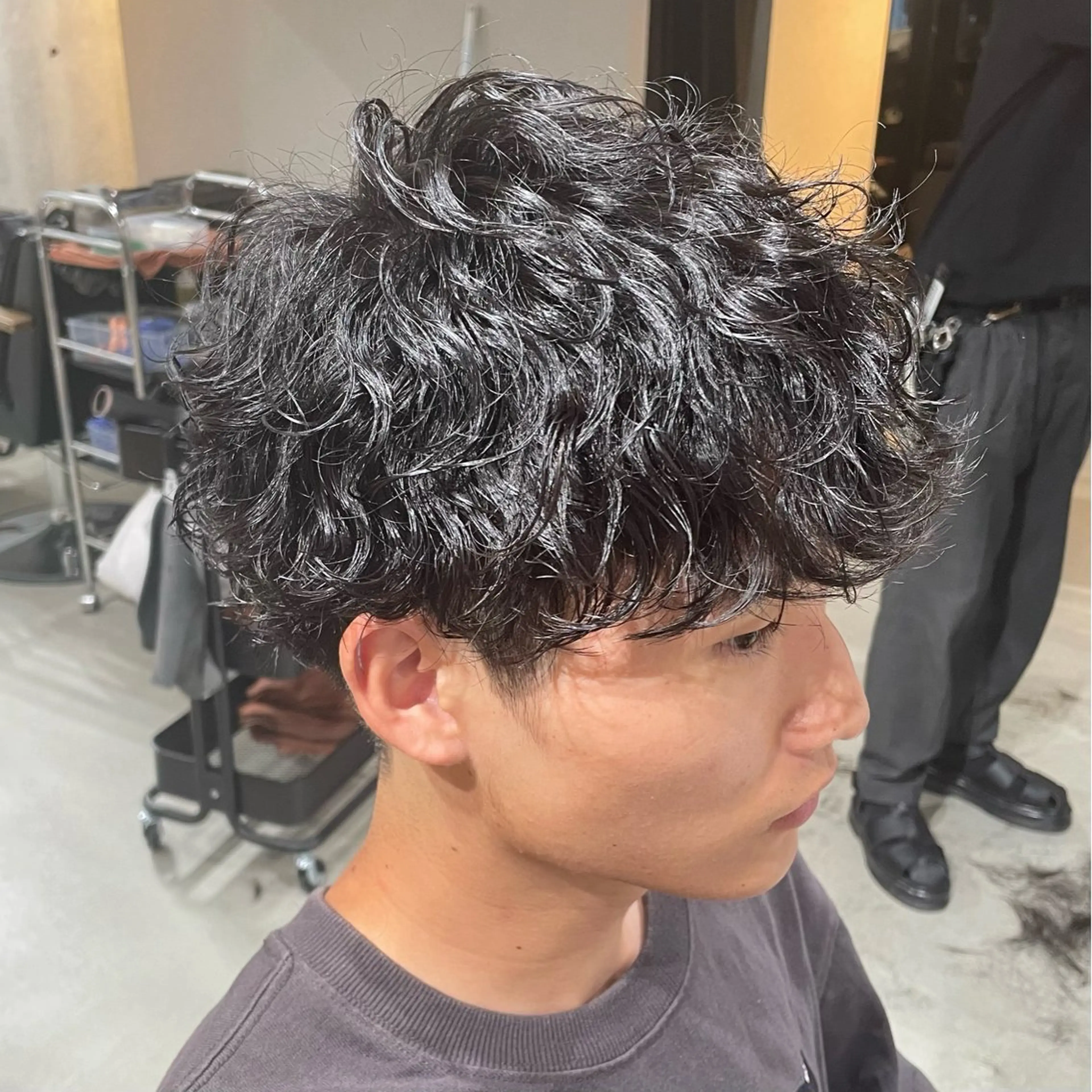 《メンズカット+波巻きパーマ🪴/¥8,900》の写真