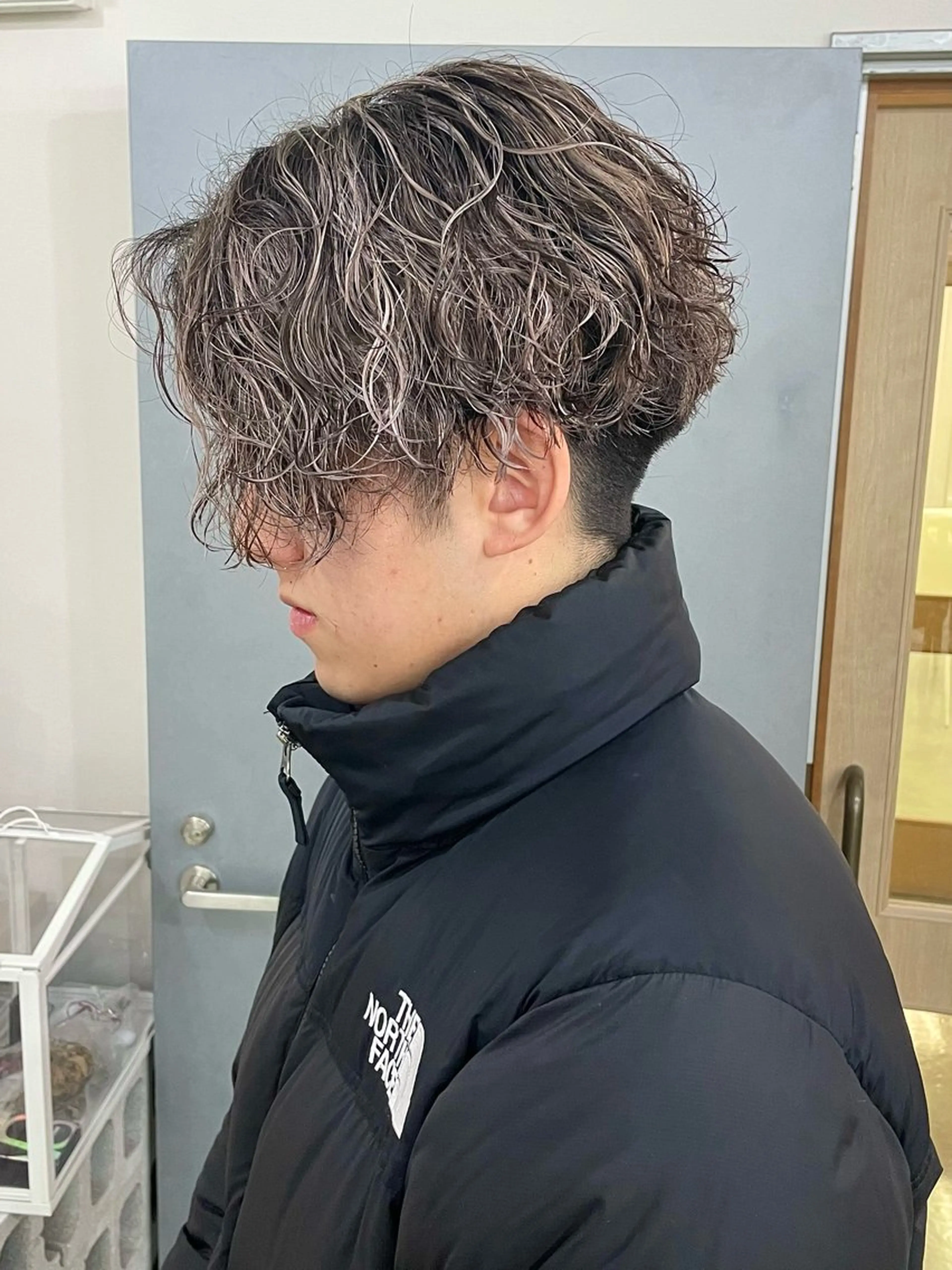 カラー パーマ メンズ エビスザキレン／メン ズ／心斎橋🌳のヘアスタイル