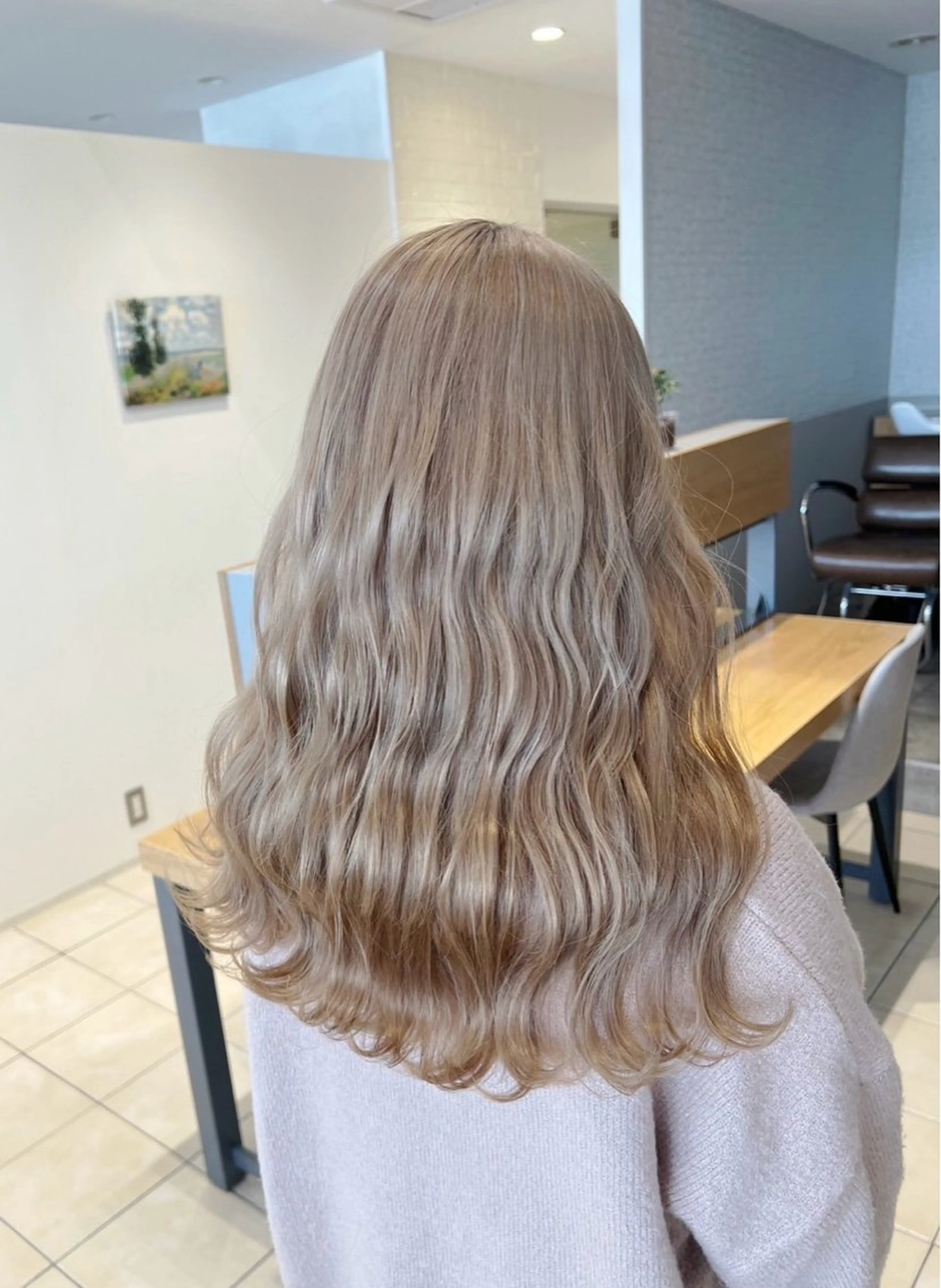 ミディアム カラー ベージュカラー ミルクティーベージュ ヘアカラー トリートメント 指名数No.1 /NAOYAのヘアスタイル