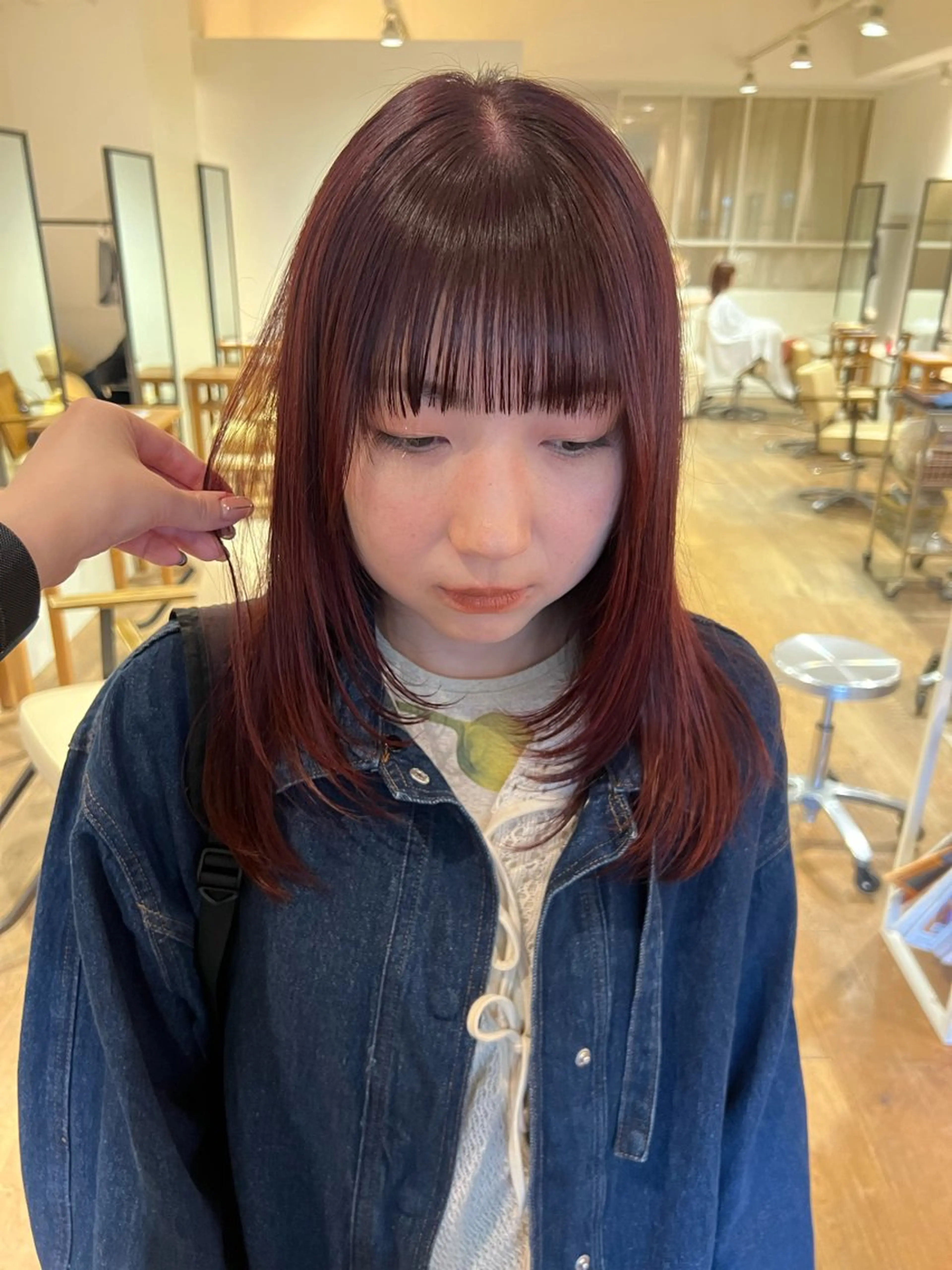 カラー KNACK/天王寺 美容室/レイヤーのヘアスタイル