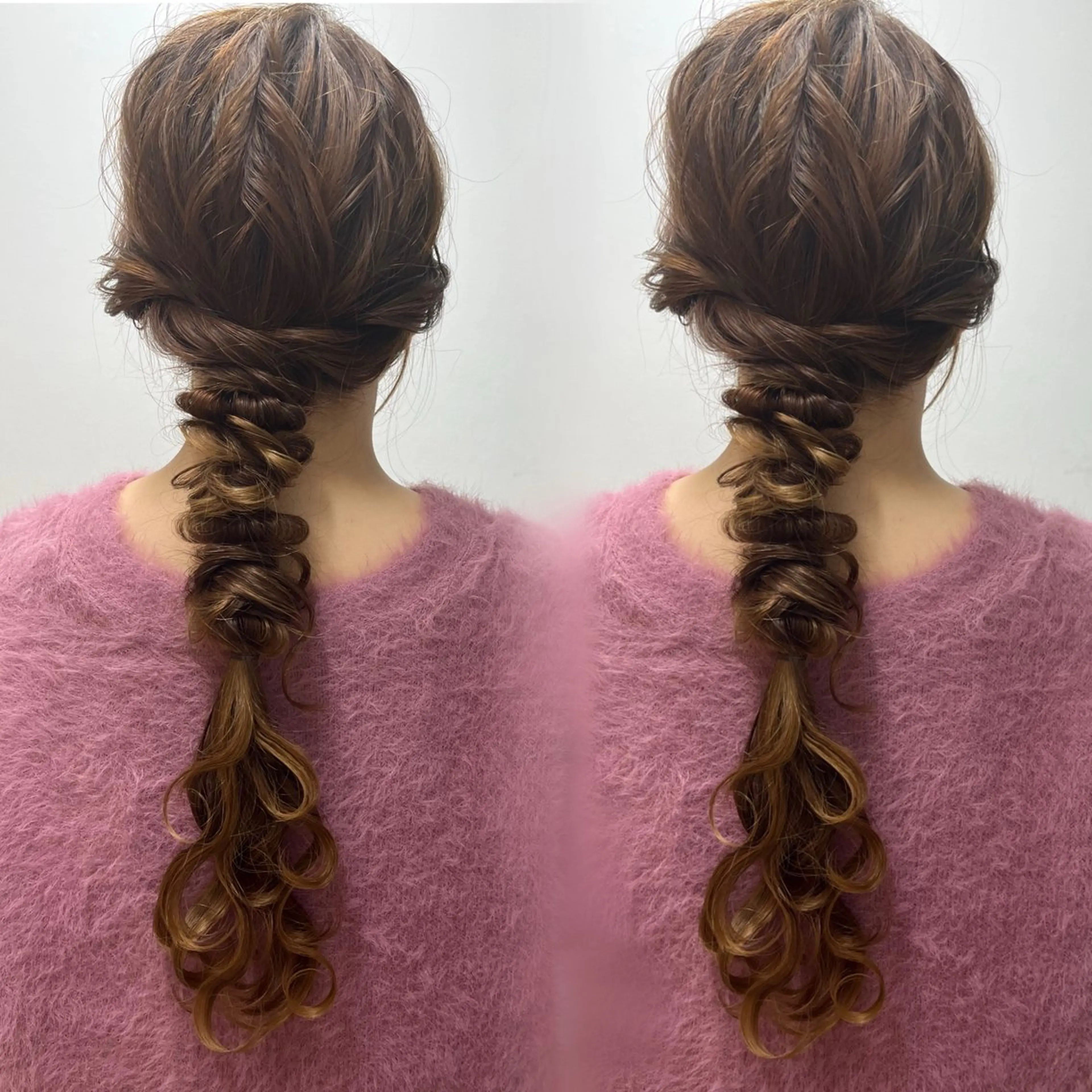 ロング ヘアアレンジ 結婚式・ブライダル ヘアセット エクステ/ハイトーン /HARUNAのヘアスタイル