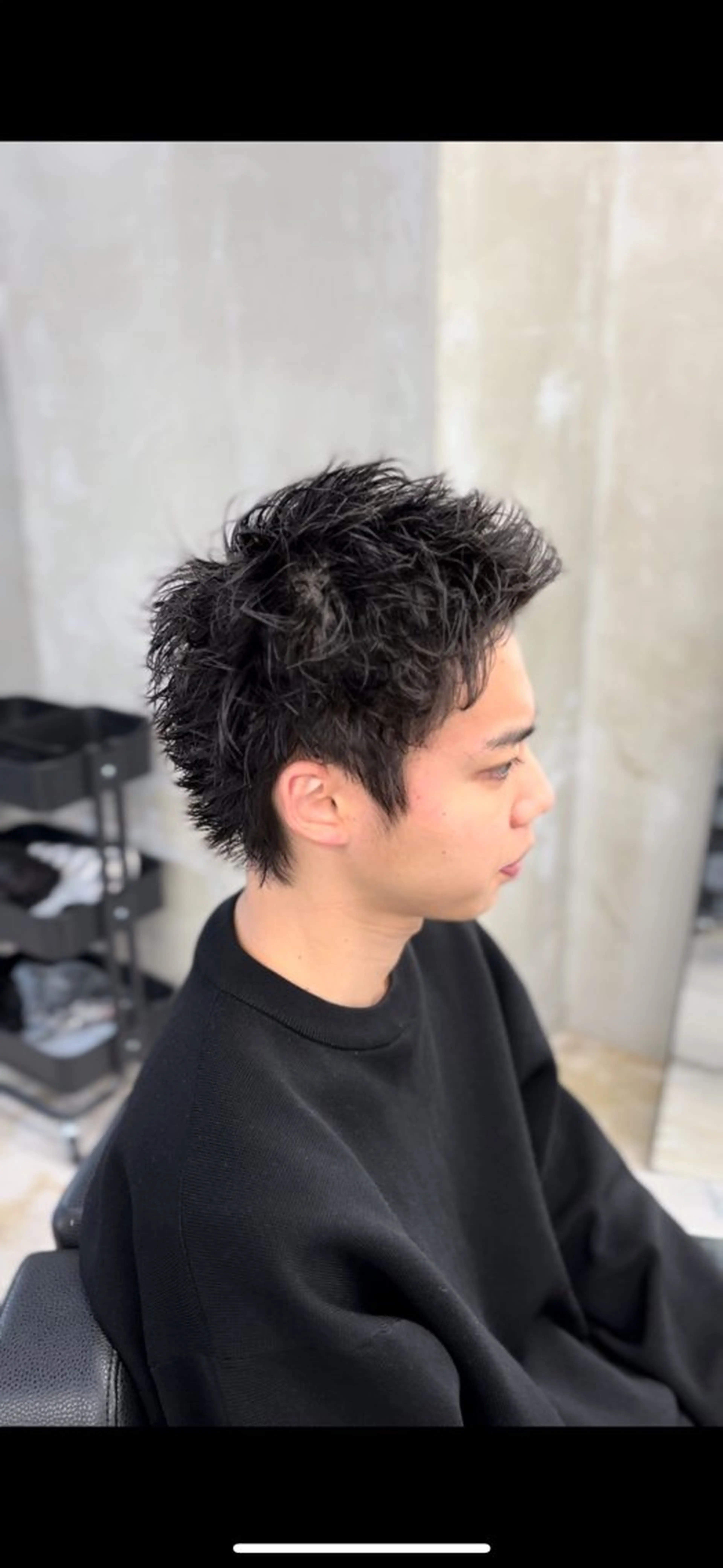 ショート パーマ メンズ メンズパーマ 矢崎 裕哉のヘアスタイル
