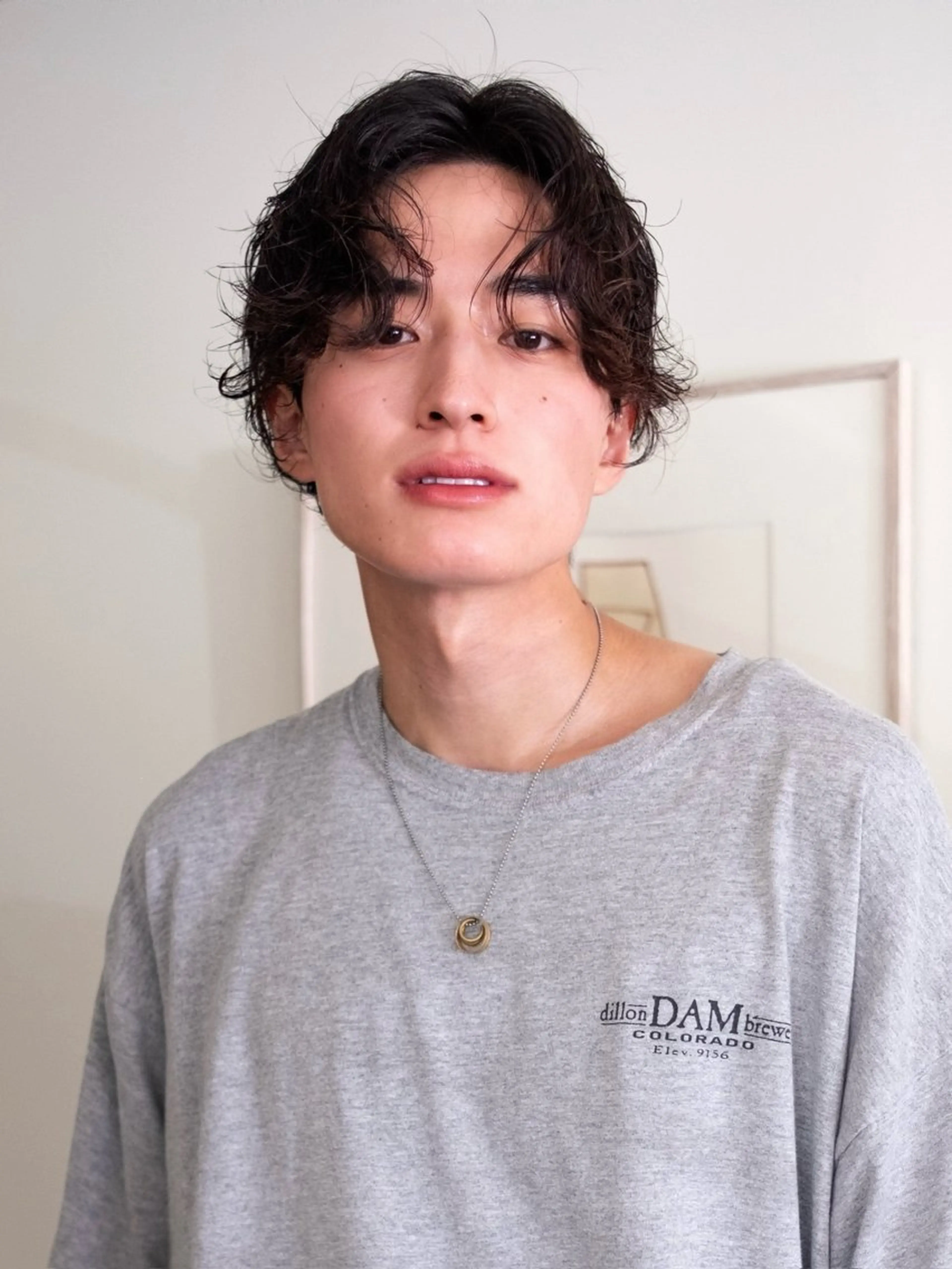 ショート パーマ メンズ メンズハイトーン/栄 /イトウタケルのヘアスタイル