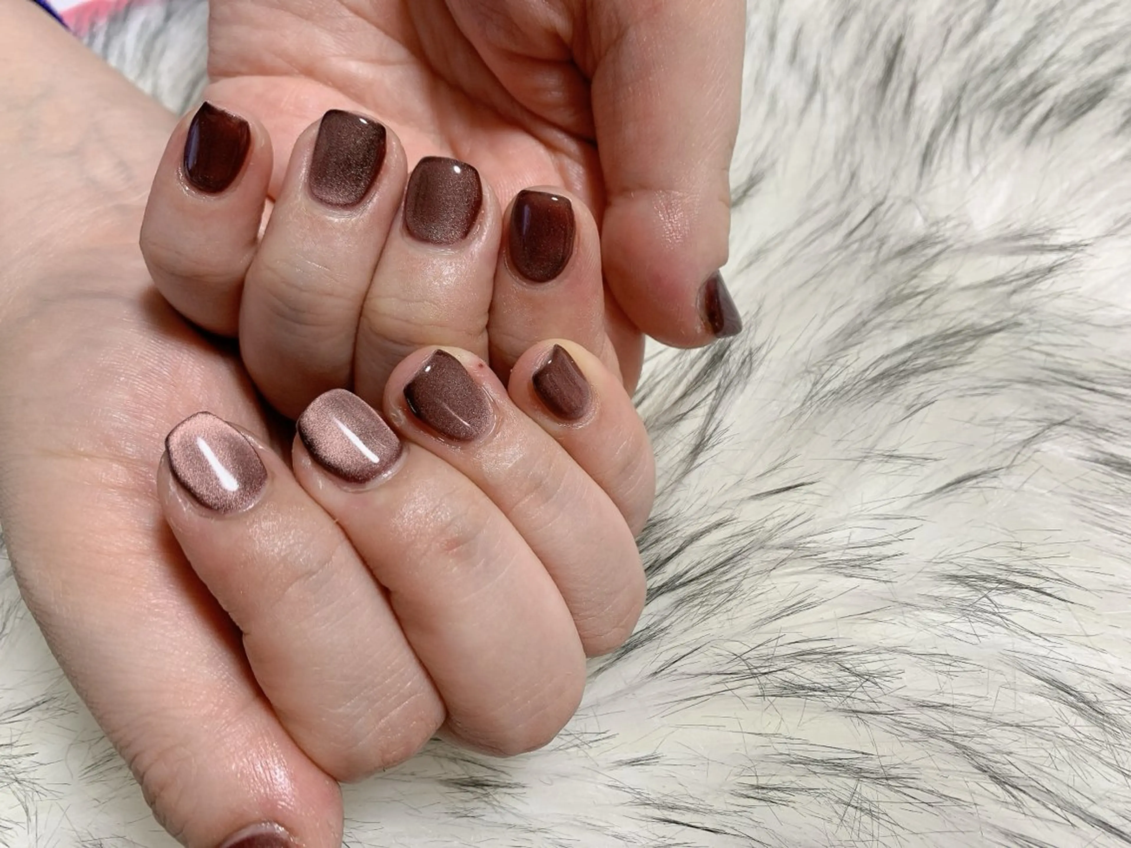 ネイル ジェルネイル キラキラネイル 韓国ネイル マグネットネイル メンズネイル kiki nail たまプラーザのネイルデザイン