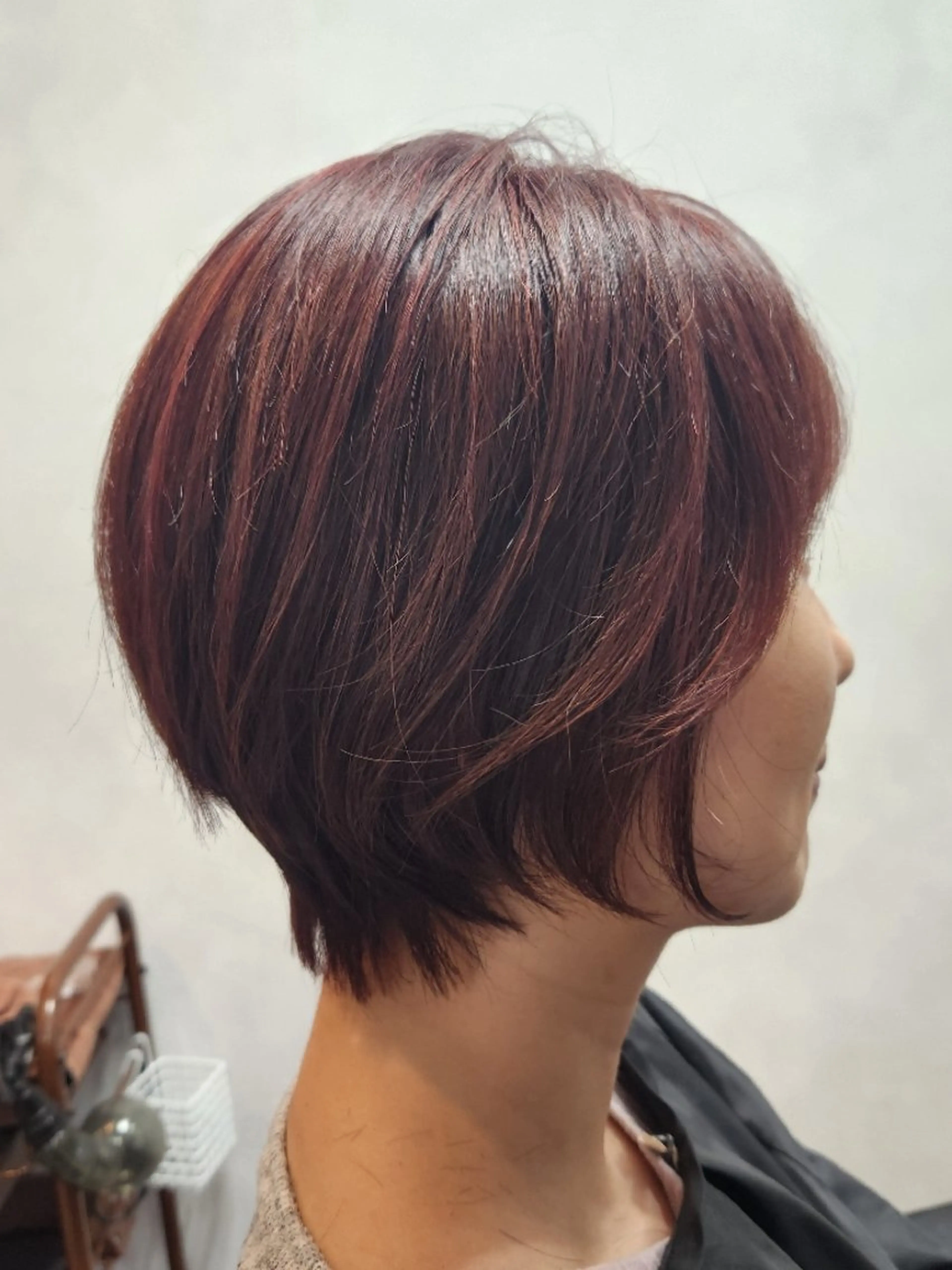 ショート カラー ローズカラー ショートヘア ✂ AYAのヘアスタイル