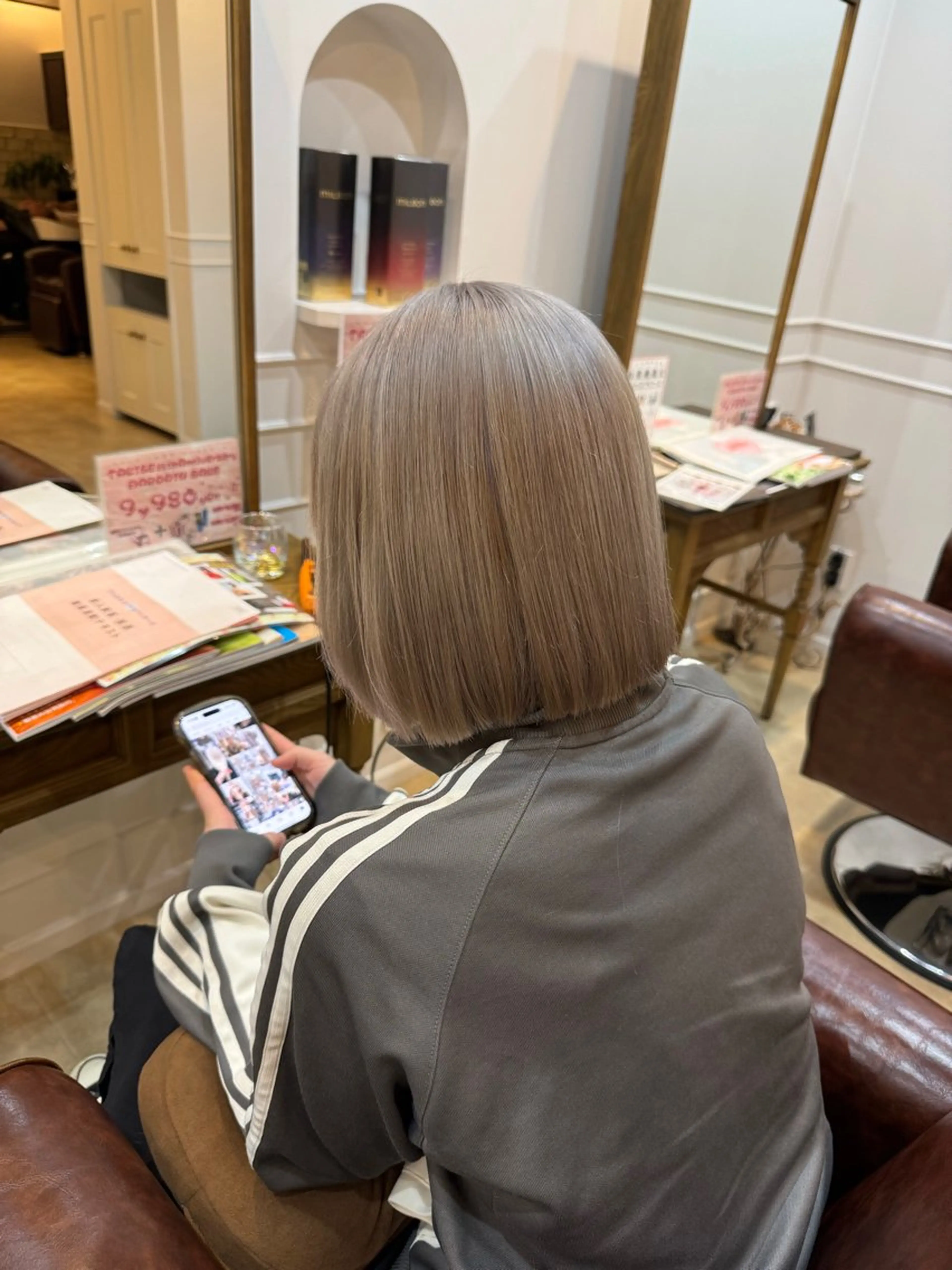 ショート カラー ヘアカラー トリートメント houda marinのヘアスタイル