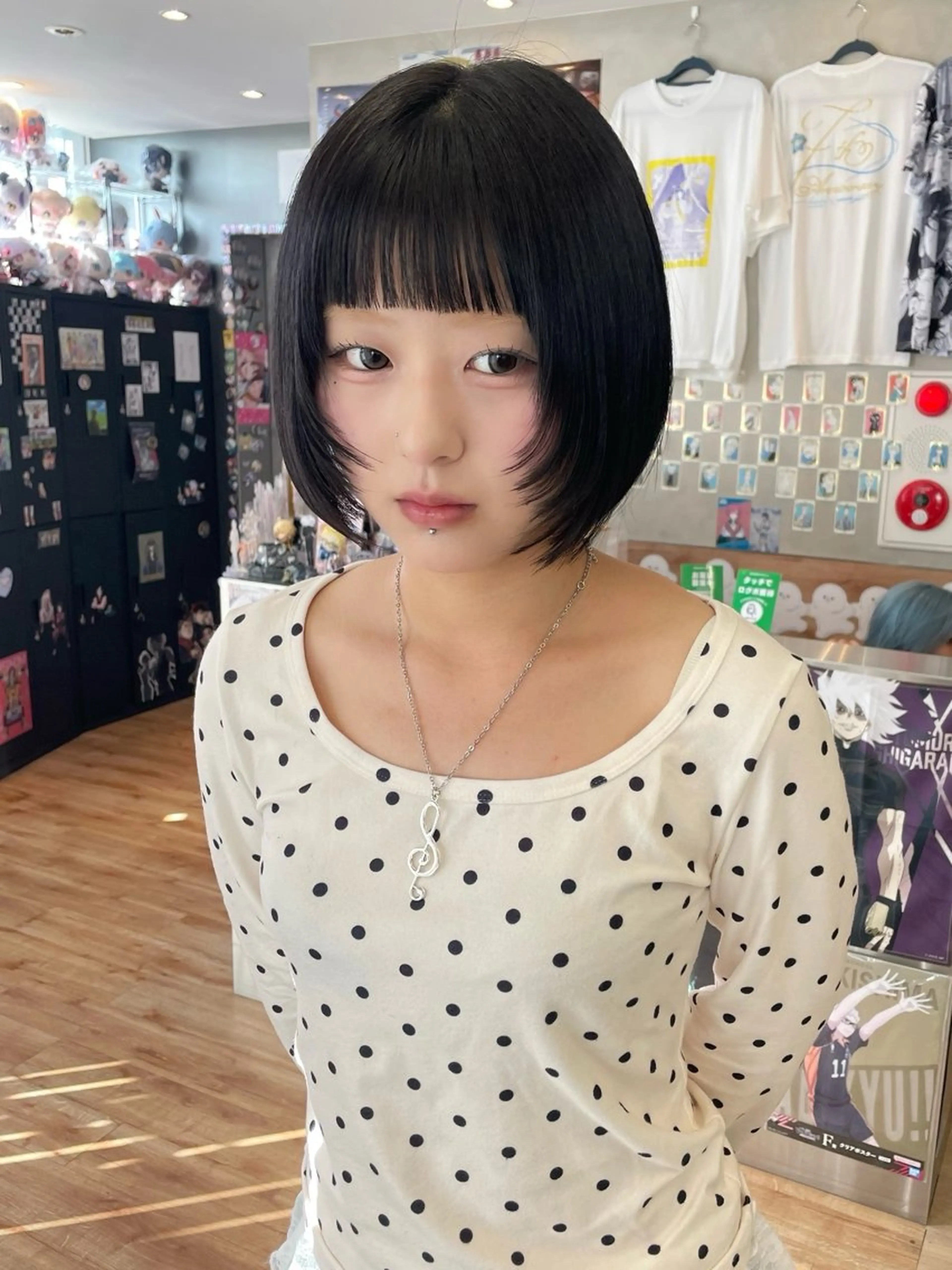 ショート ボブ 顔まわりレイヤー レイヤーカット カット ヘアカラー トリートメント 似合わせカット/ デザインカラー🦄のヘアスタイル