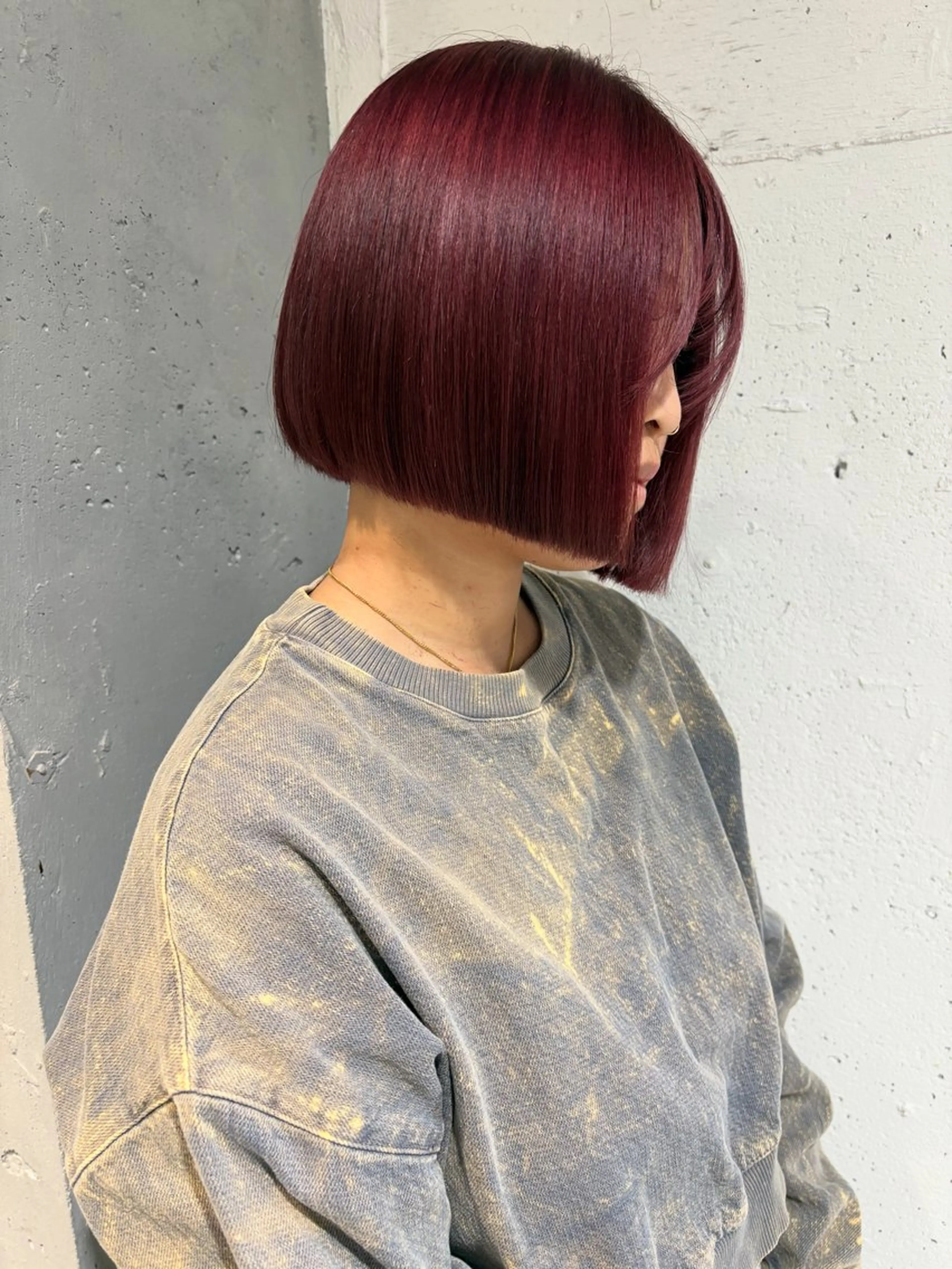 ショート カラー ヘアカラー トリートメント Juna✂️ レイヤー / ボブのヘアスタイル