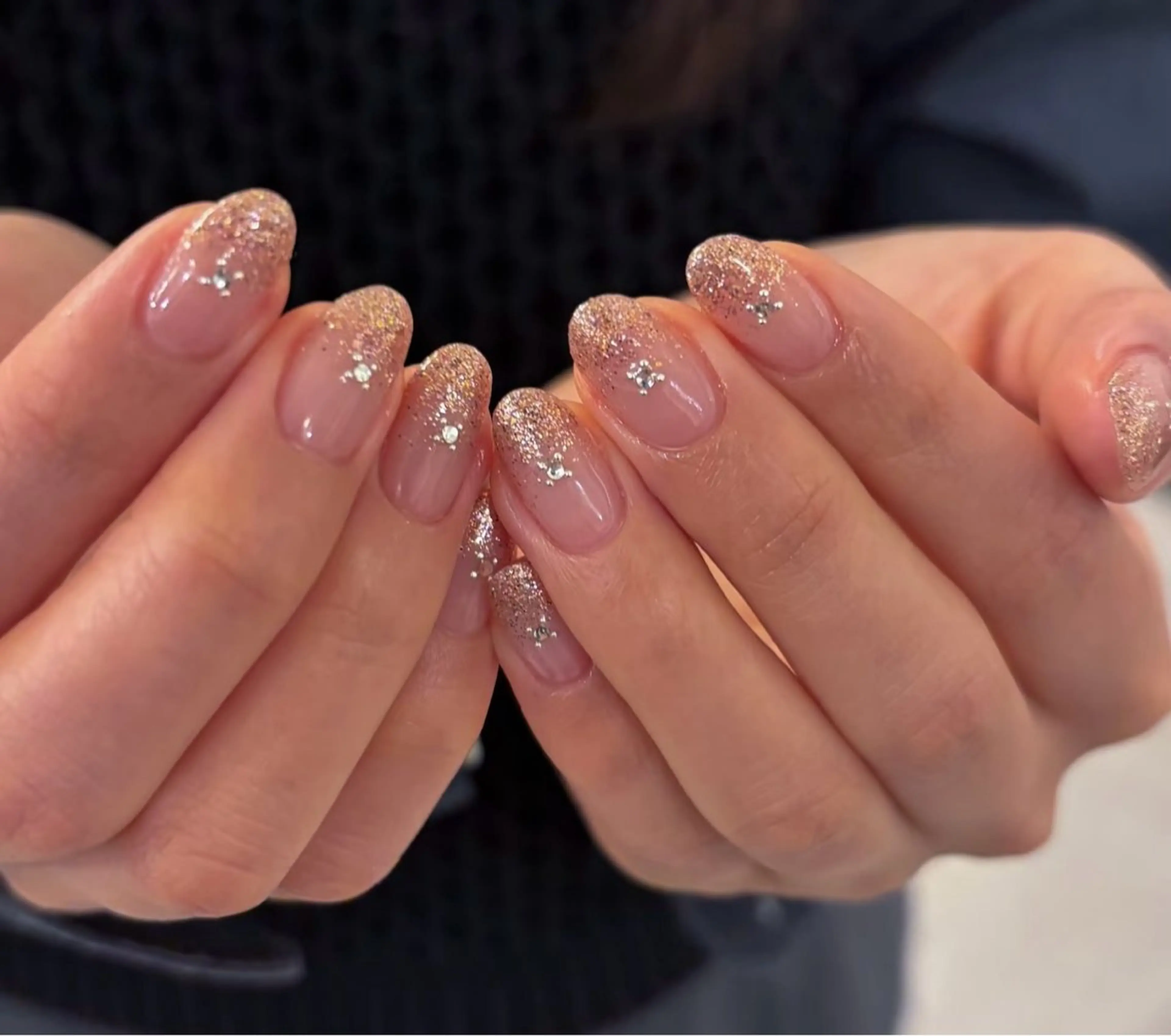 ラメグラデーション/新規ジェルオフ無料/チップ、スカルプオフ場合は追加料金1000円の写真