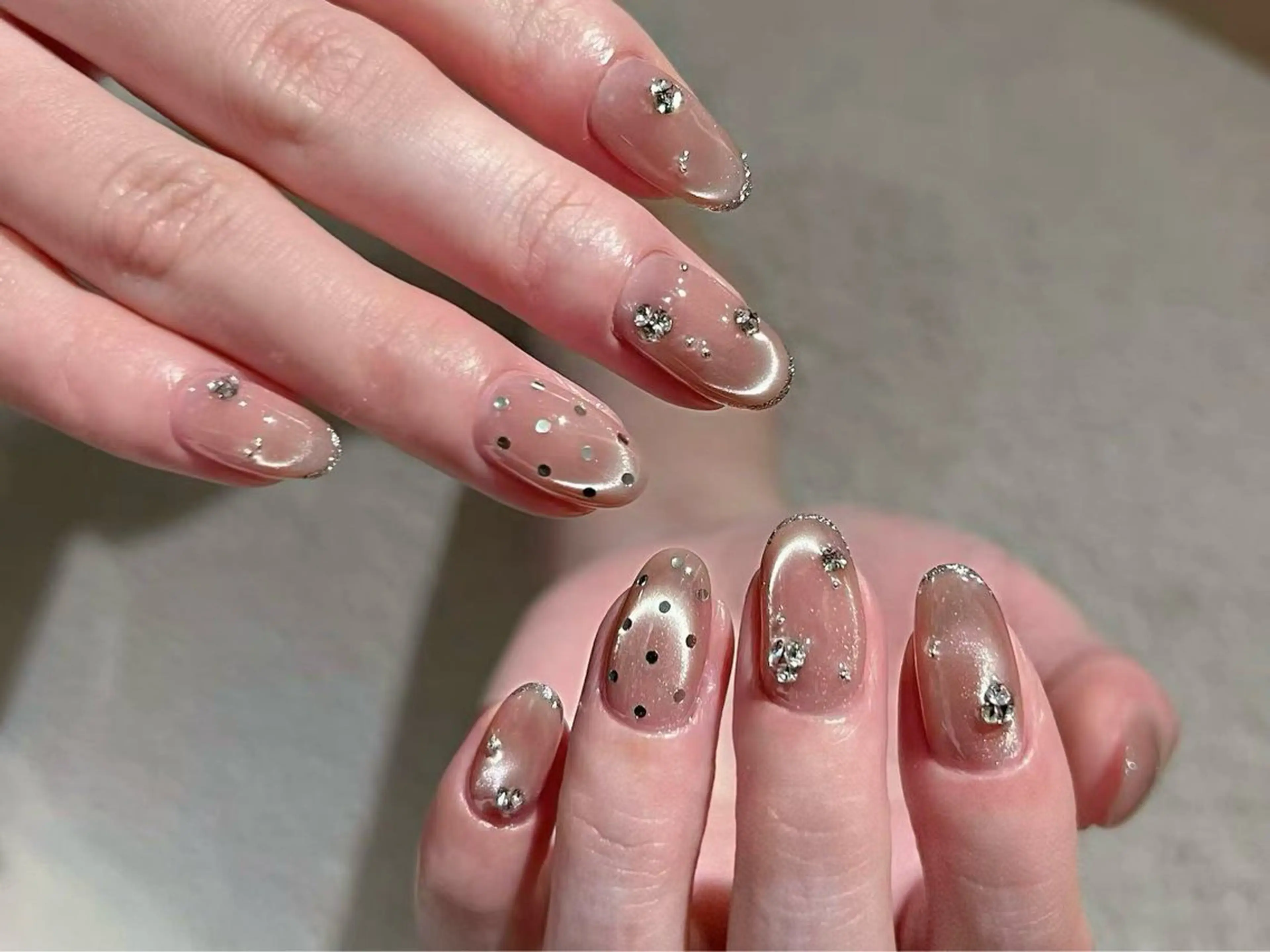 ネイル ストーンネイル kaku asのネイルデザイン