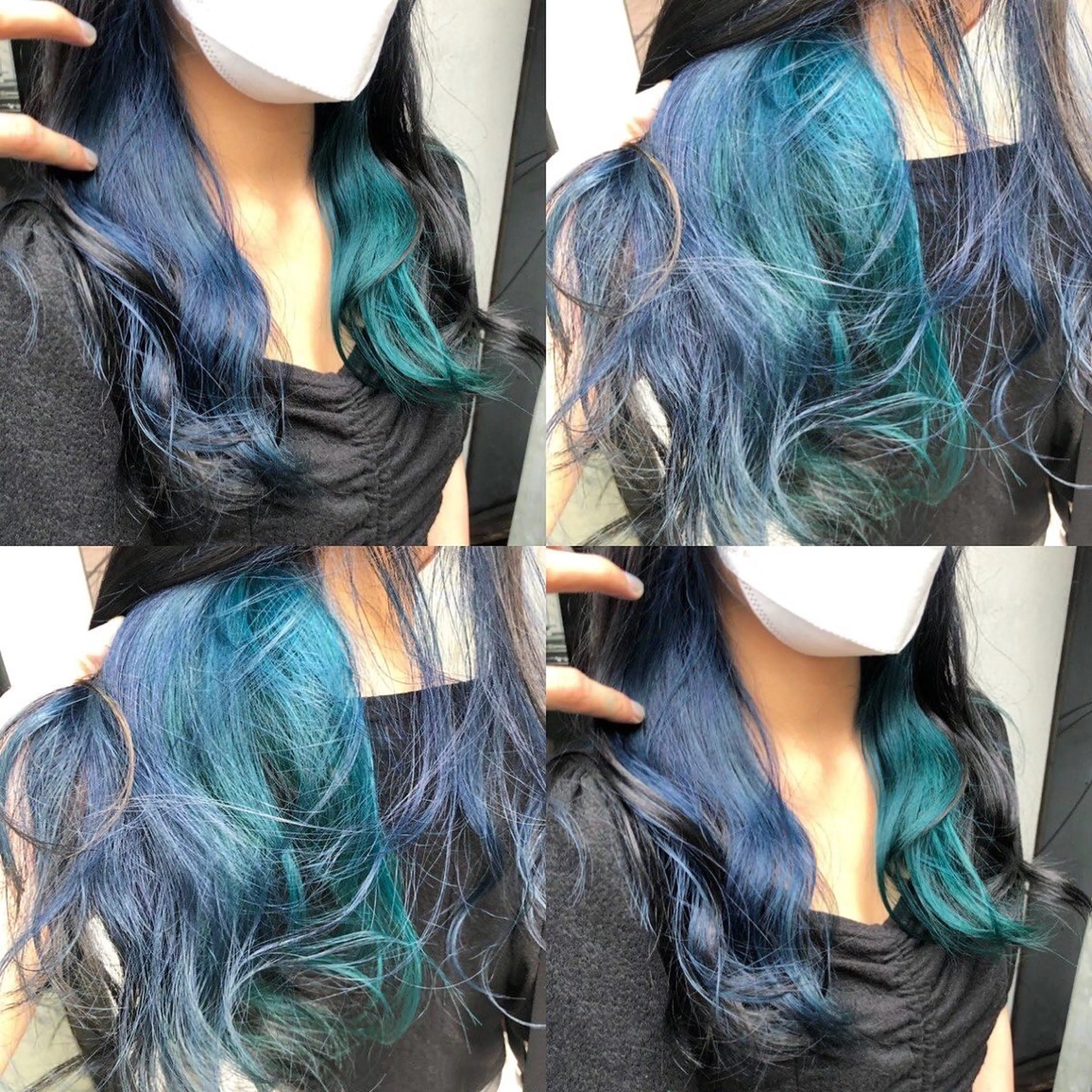 ロング カラー ブリーチ イヤリングカラー インナーカラー ユニコーンカラー カット ヘアカラー トリートメント 原宿サロン代表 デザインカラー伊藤卓のヘアスタイル