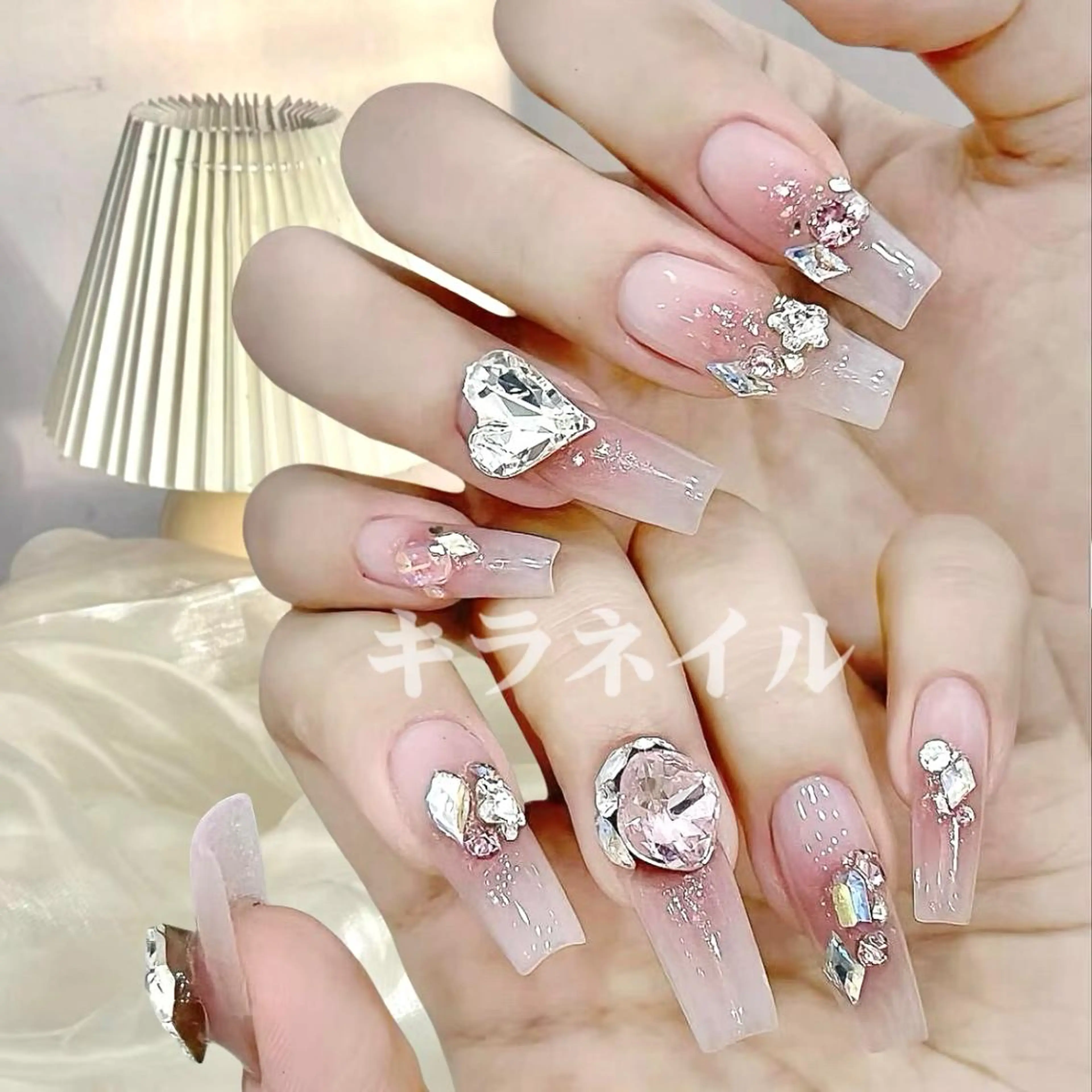 ネイル 🍑長さだし ワンホン💅モモコのネイルデザイン