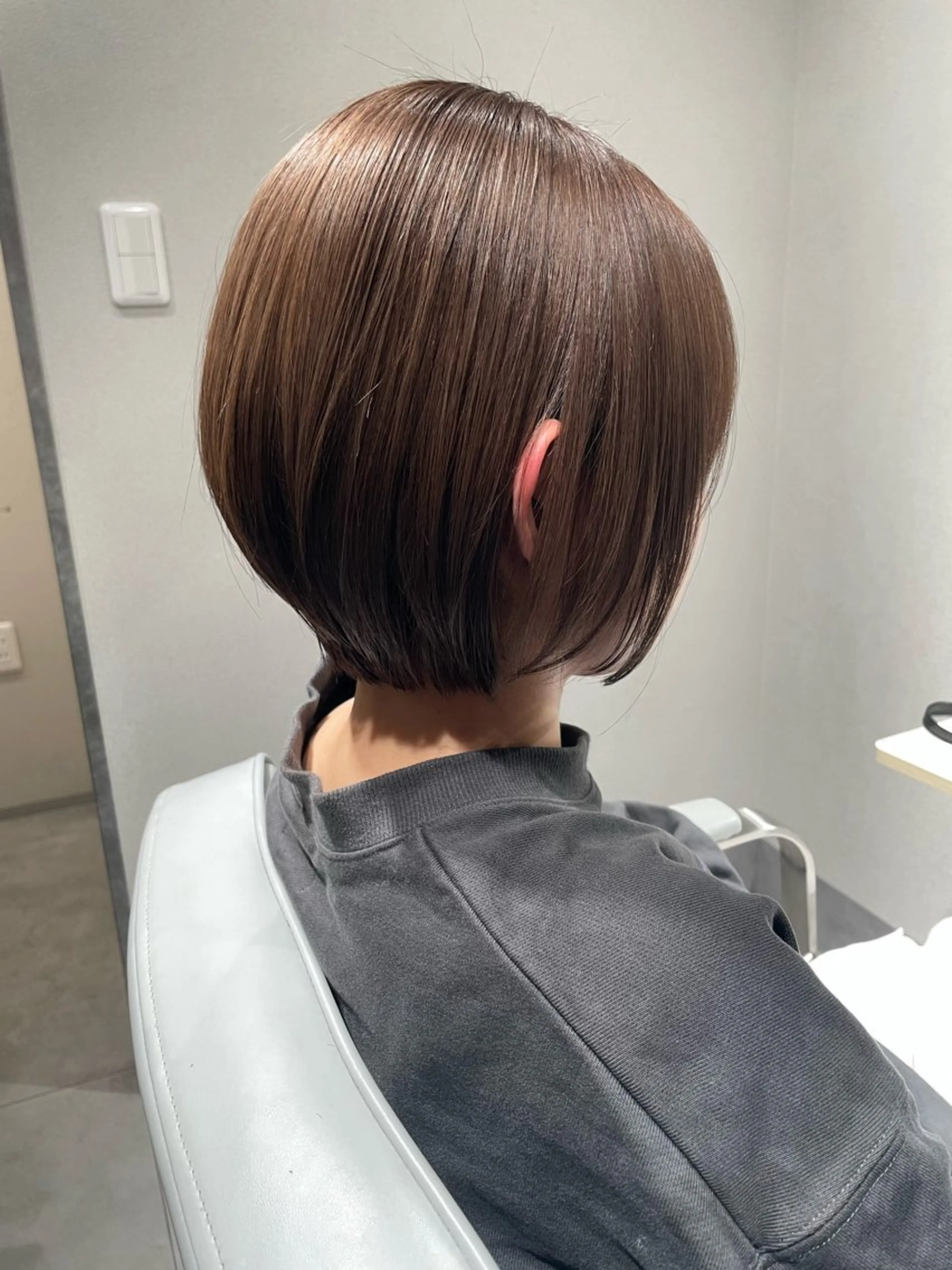 ショート ショートボブ 丸みショート ボブ ショートヘア 平井 海冬のヘアスタイル