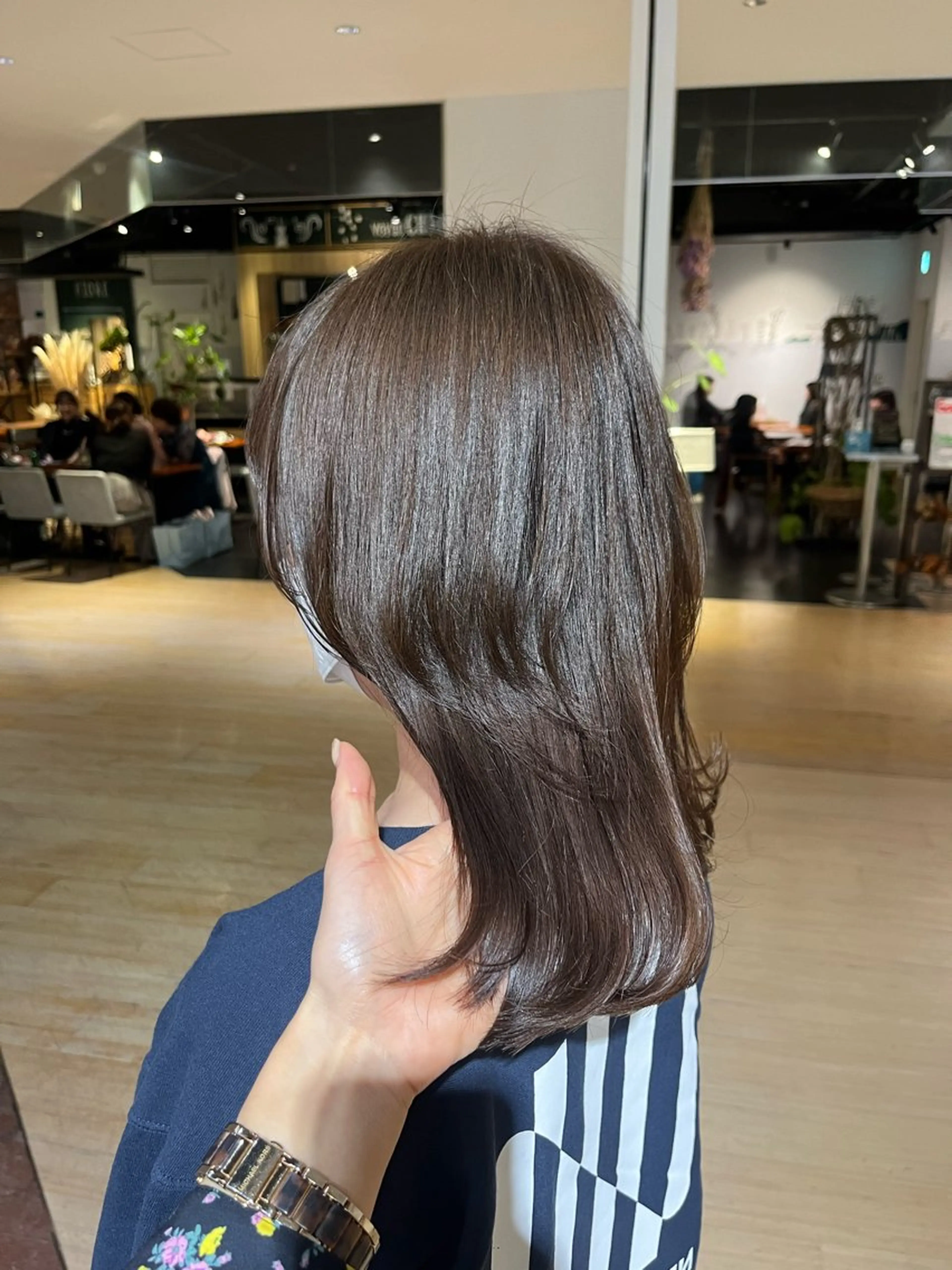 セミロング カット ヘアカラー トリートメント マンツーマン 縮毛矯正/マユコのヘアスタイル