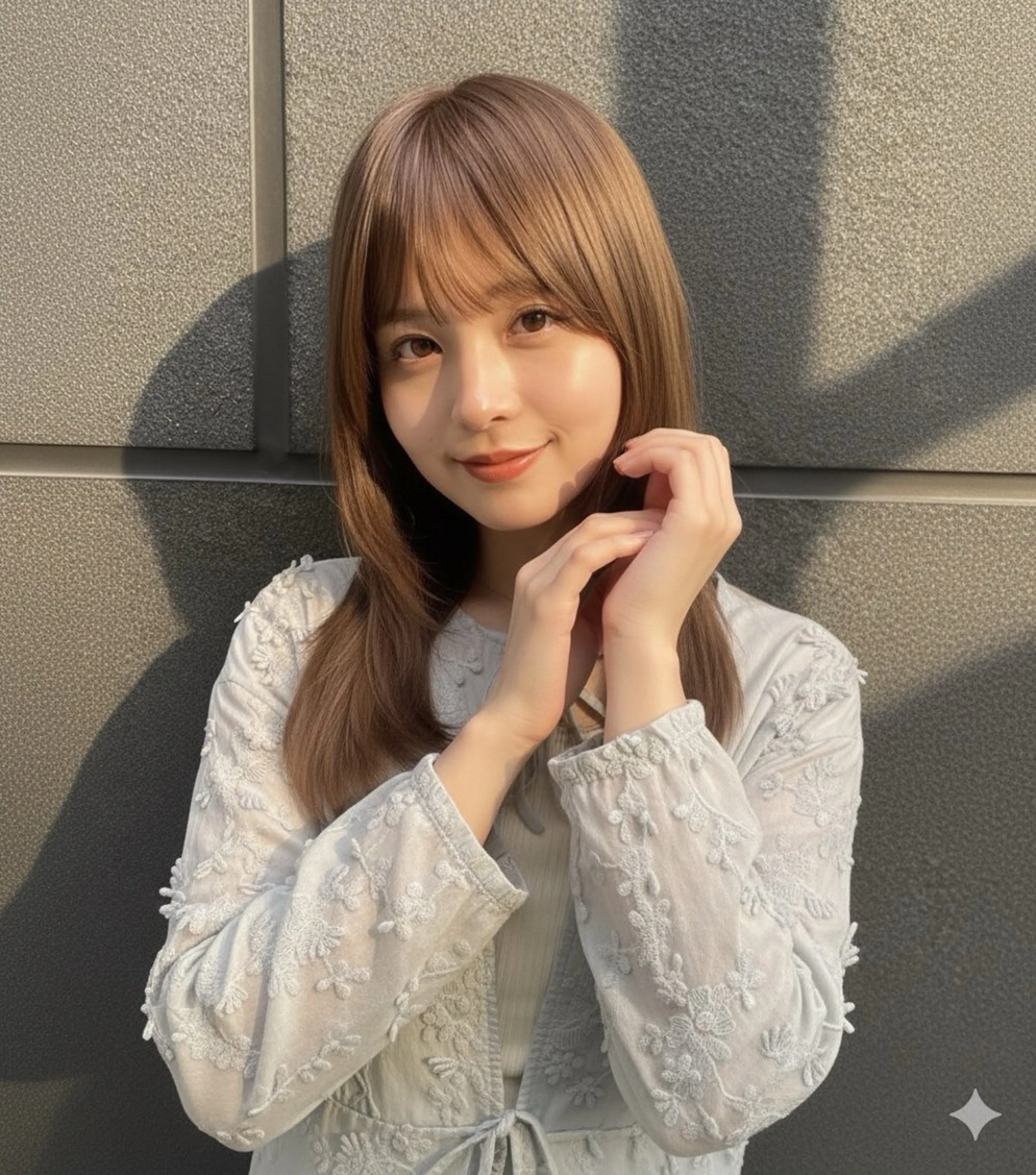 ミディアム カラー ブラウンカラー 顔周りカット カット ヘアカラー トリートメント 口コミ150件超え 💬☘️笹岡航太のヘアスタイル